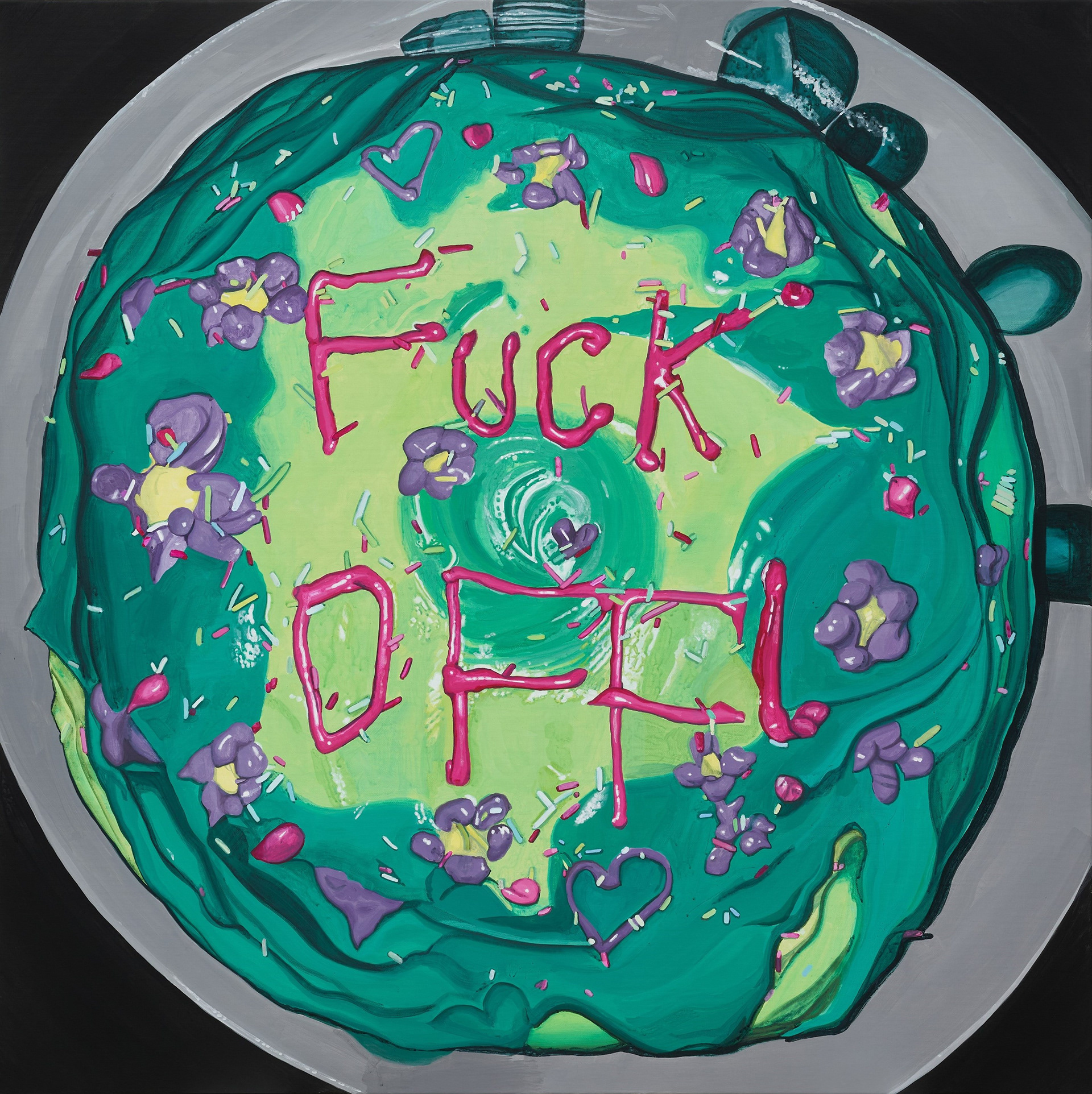 알아요 자매님 I Feel You Sister, 2024, gouache on canvas, 80.3ｘ80.3 ㎝ 