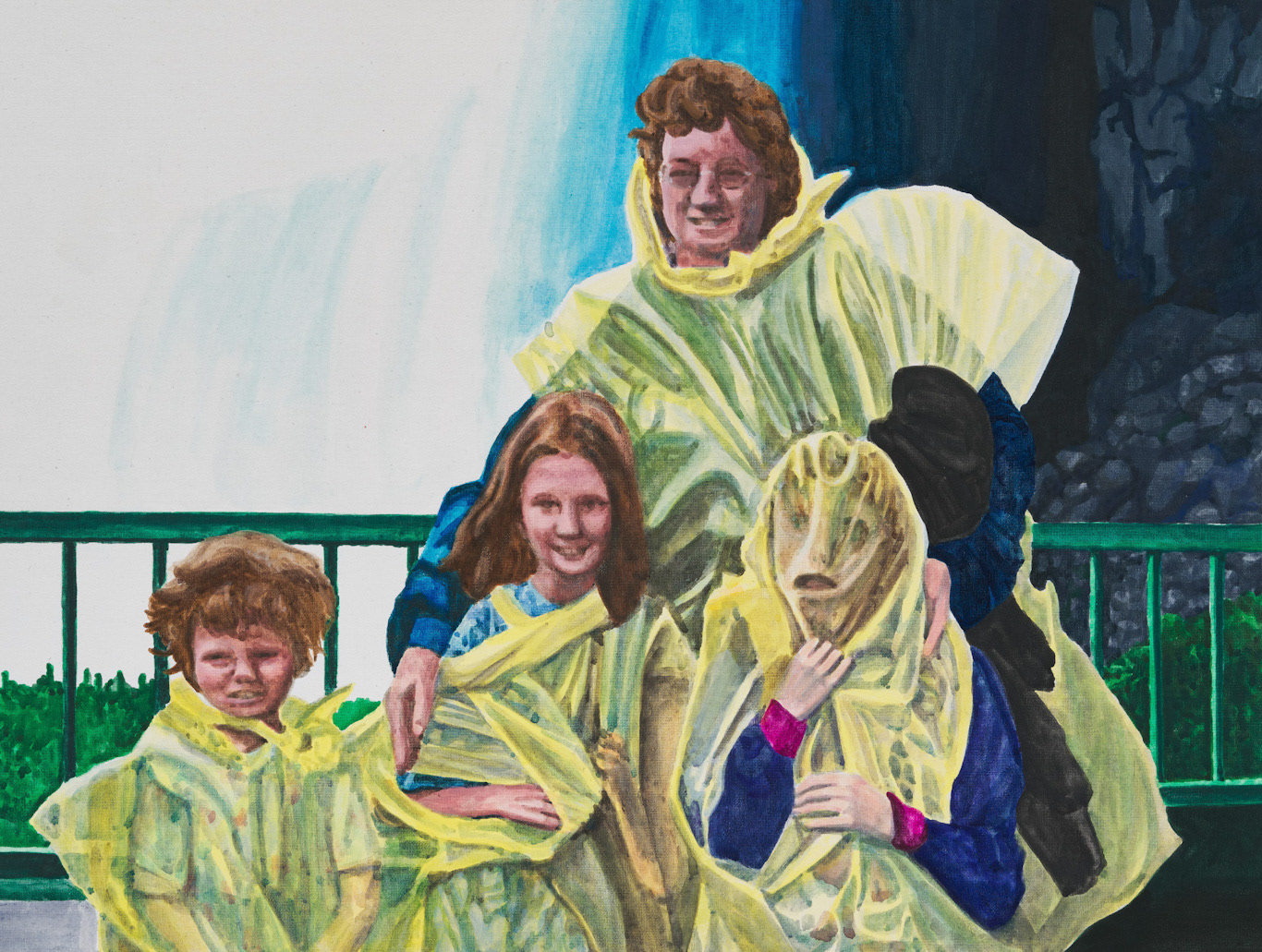 웃어 You Should Smile More, 2022, gouache on cotton, 29.7ｘ39.6 ㎝