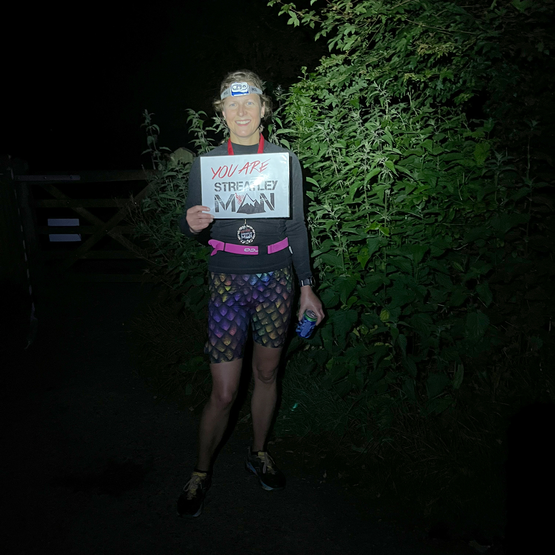 Vikki, the first lady, finished only 3.5 minutes behind Mat