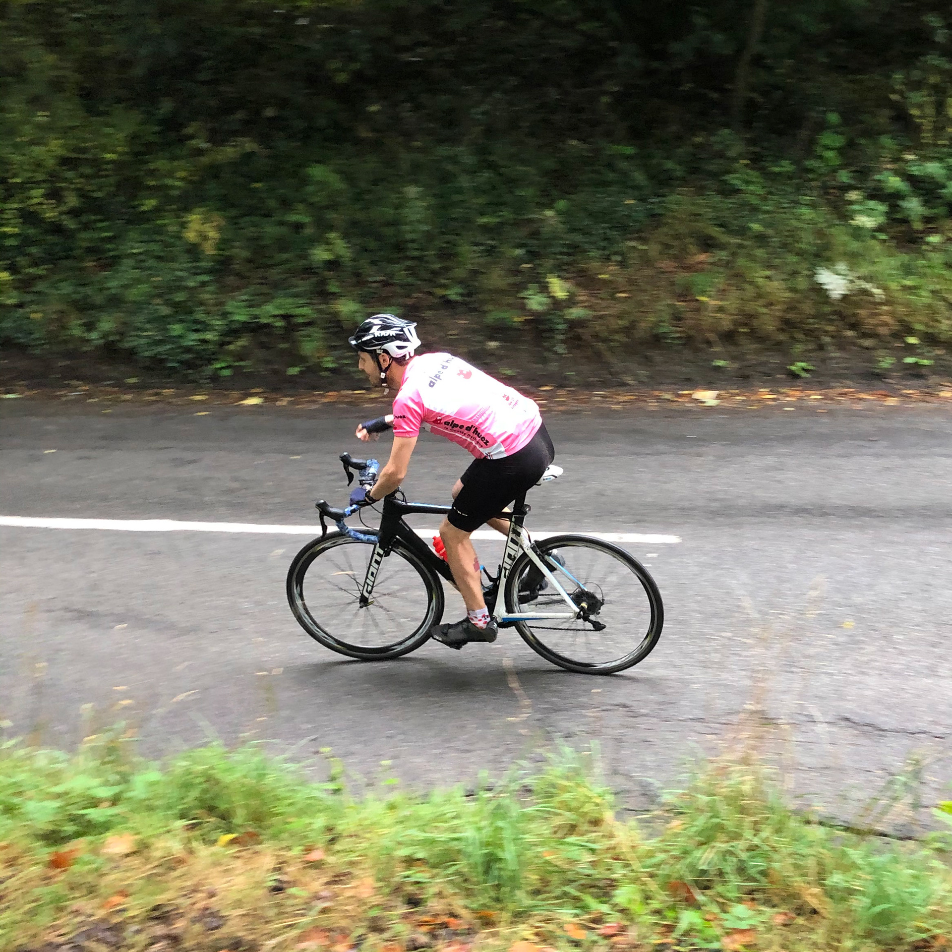 The gruelling bike with 24 reps up Streatley Hill