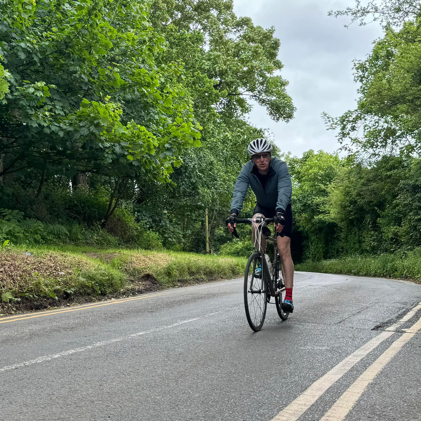 Steve on one of the 24 bike laps