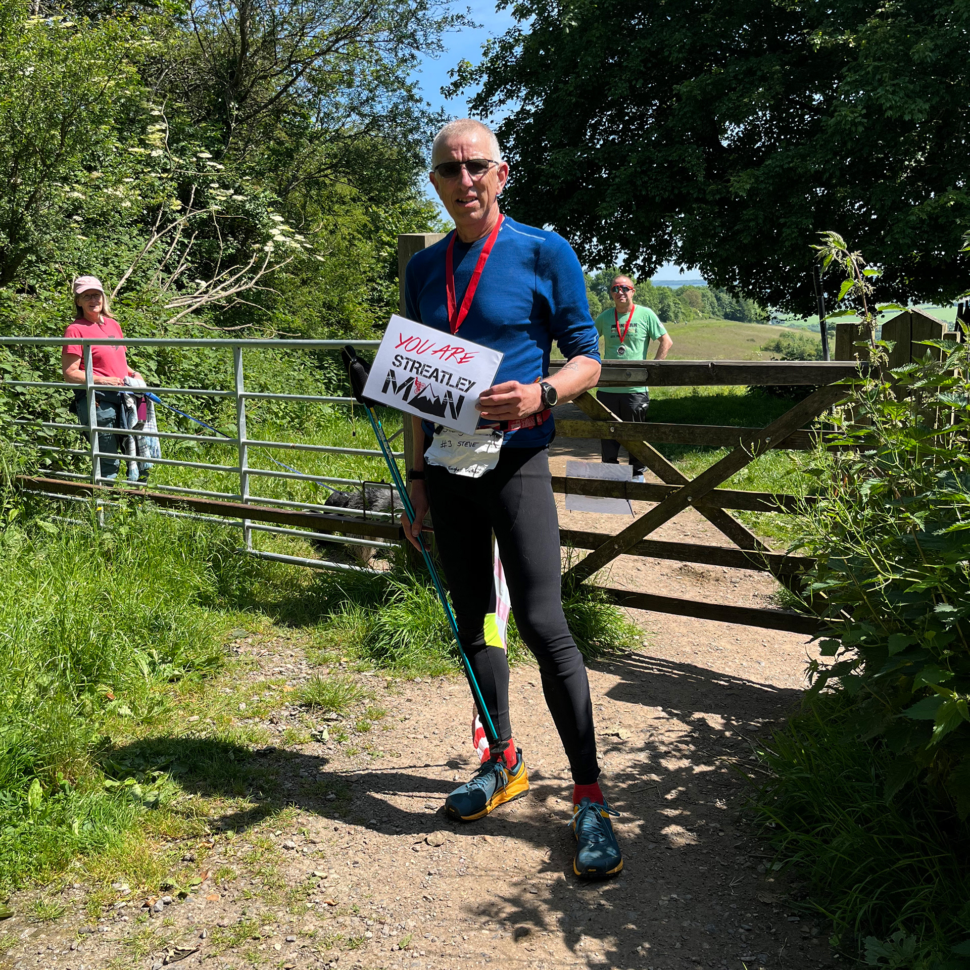 Steve finished in 30:01 and received the first gold medal
