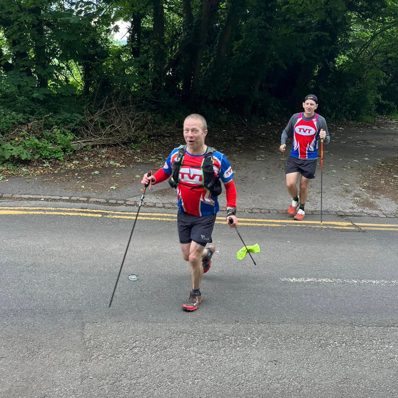 Mat setting off on the 42.6km run