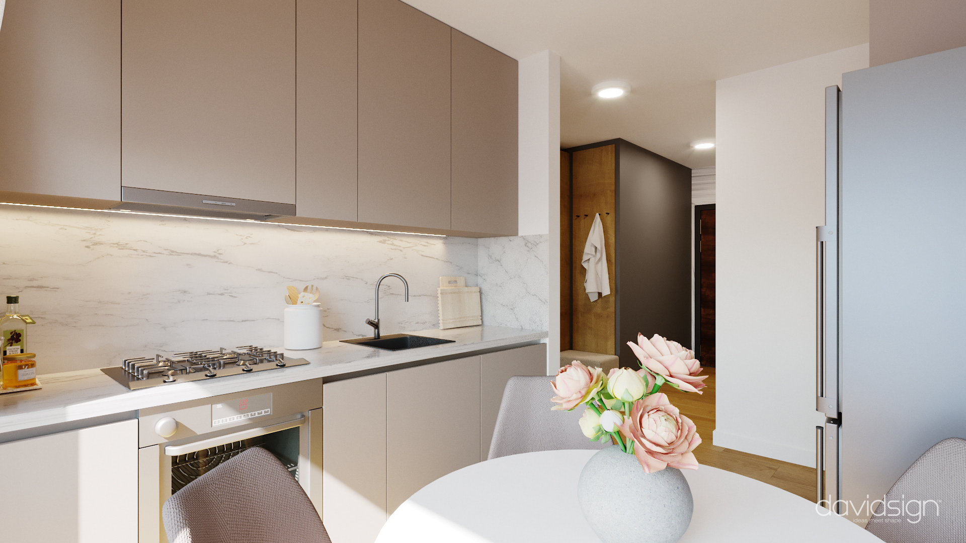 design interior bucatarie