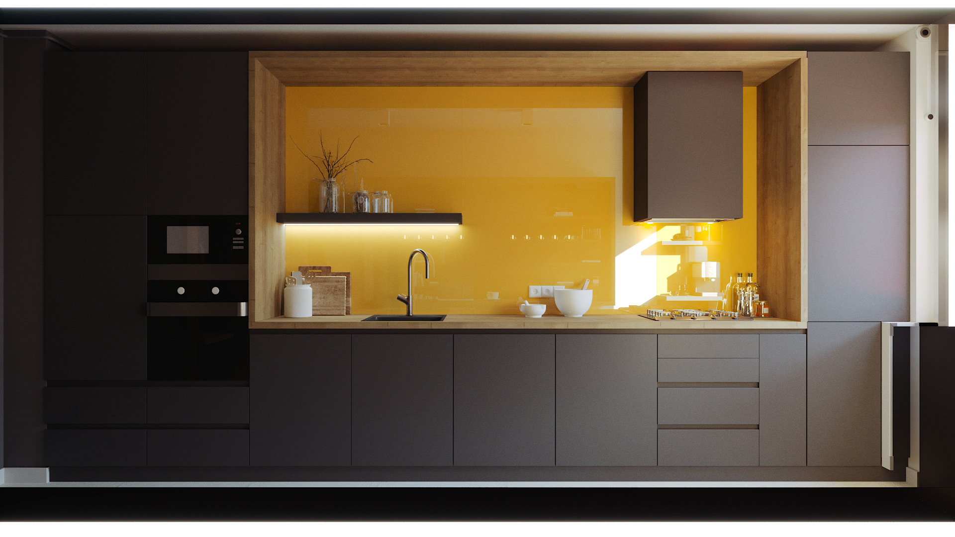design interior bucatarie