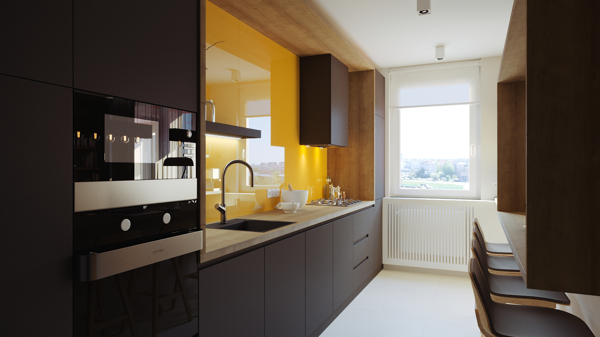 design interior bucatarie