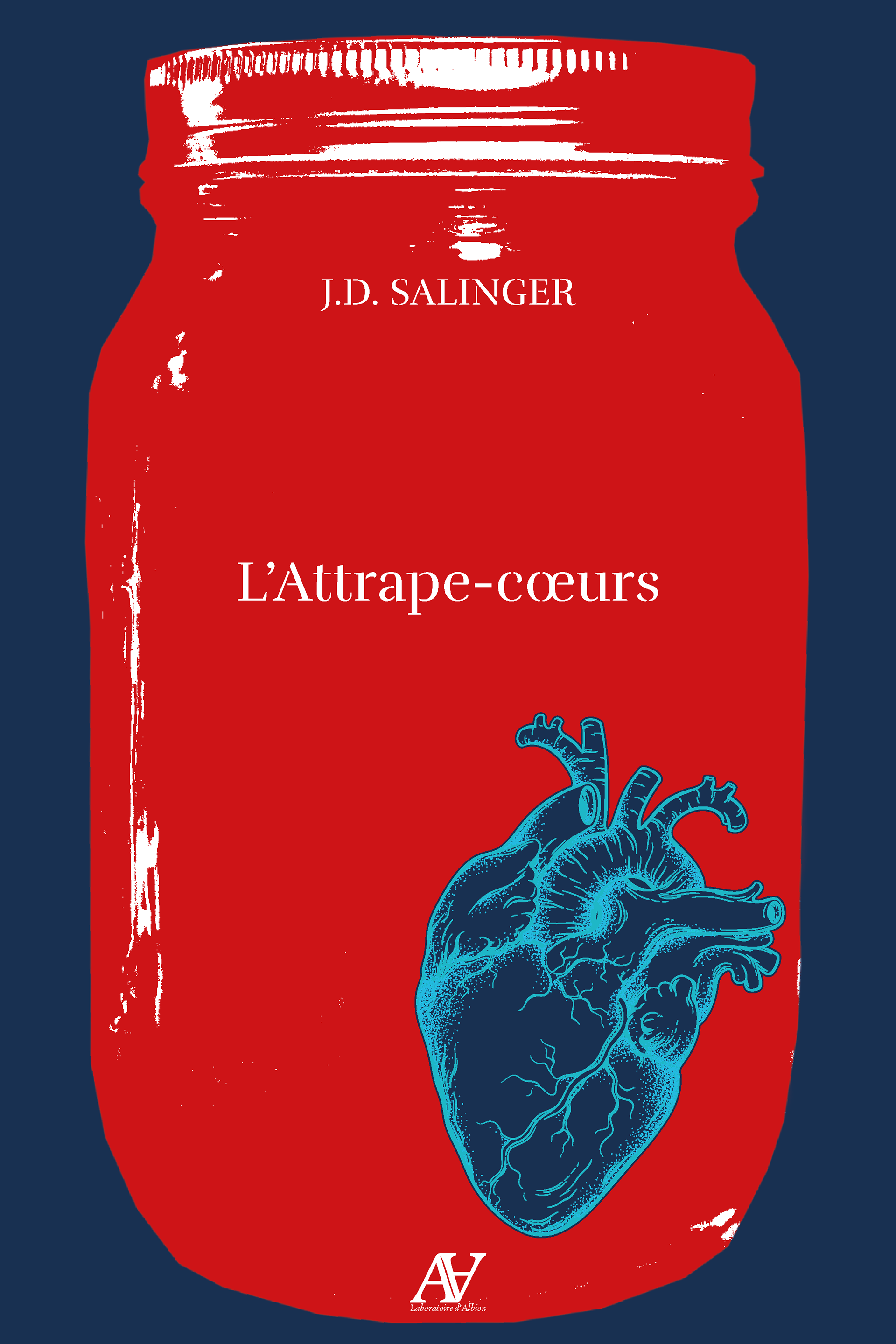Couverture imaginée de L'Attrape-cœurs de Salinger / ©Myriam Thibault