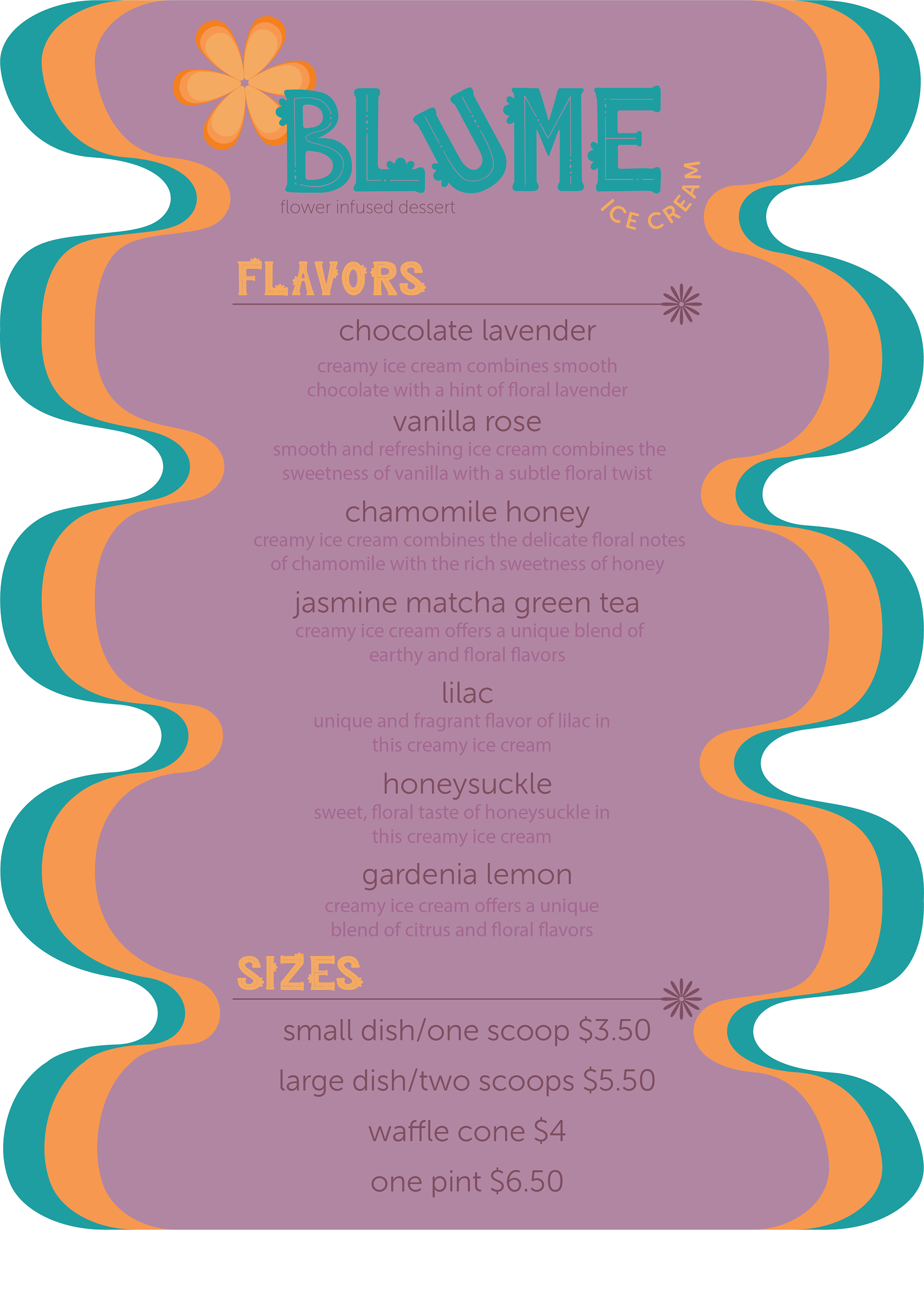Blume Menu