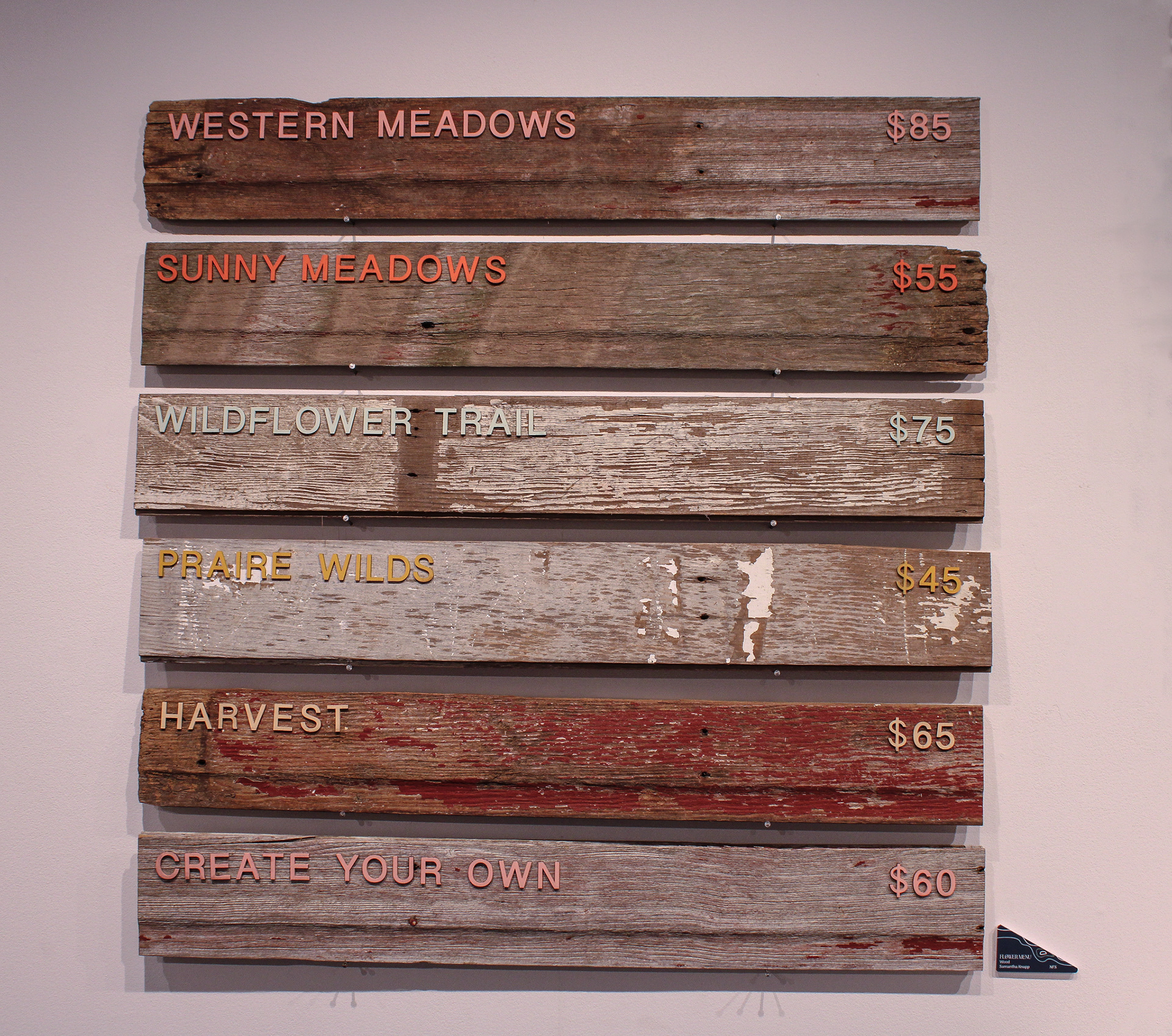 made from old barn wood