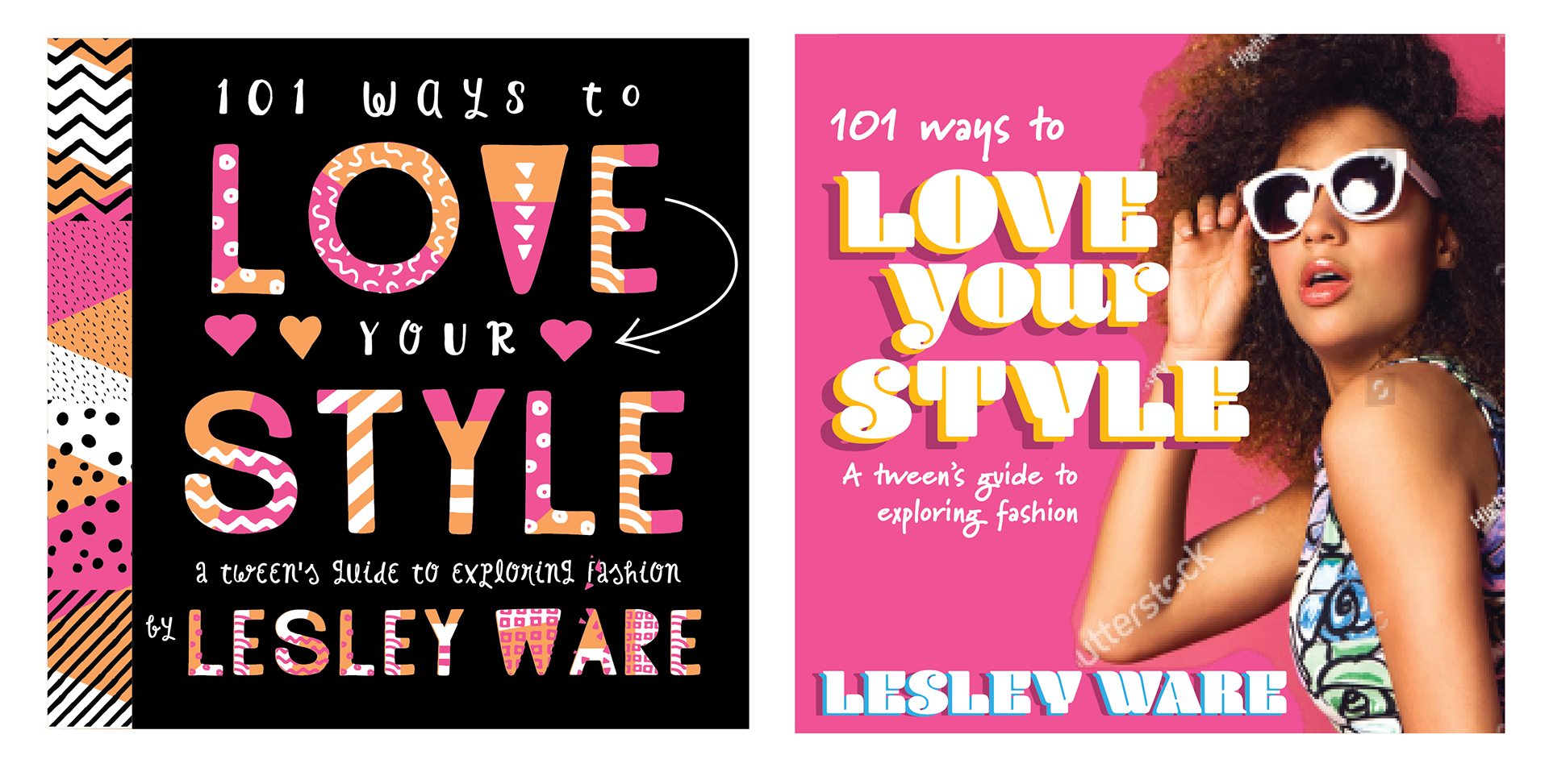 101 WAYS TO LOVE YOUR STYLE preliminary cover alternatives
