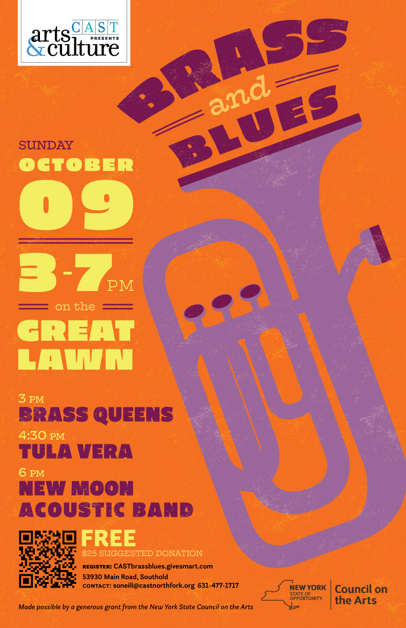 CAST Arts & Culture poster: Brass & Blues