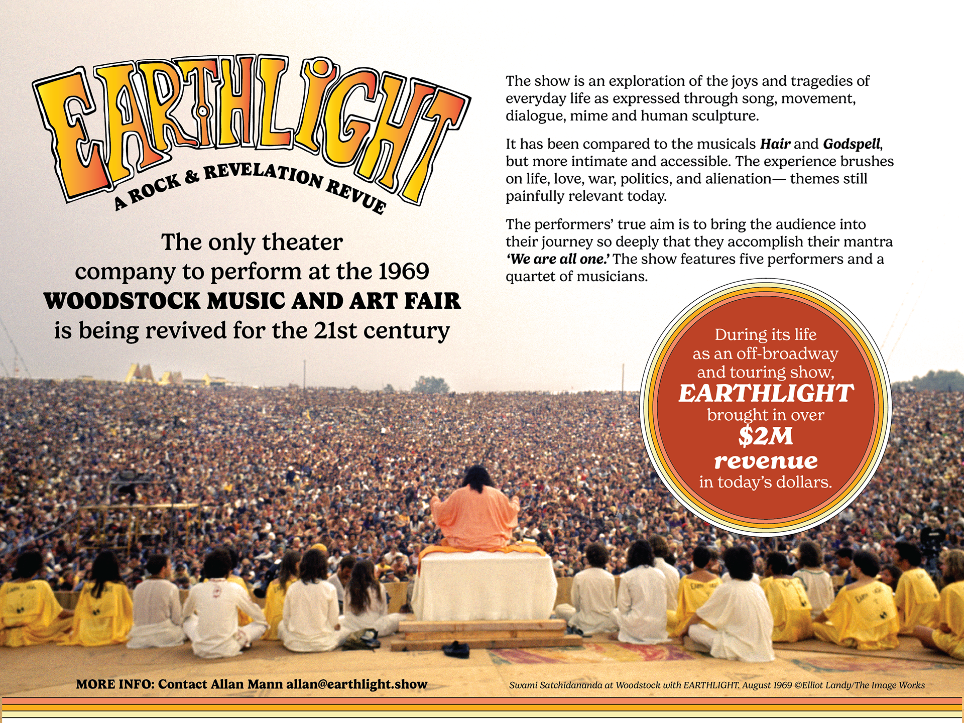 Description page for presentation deck for the revival of EARTHLIGHT