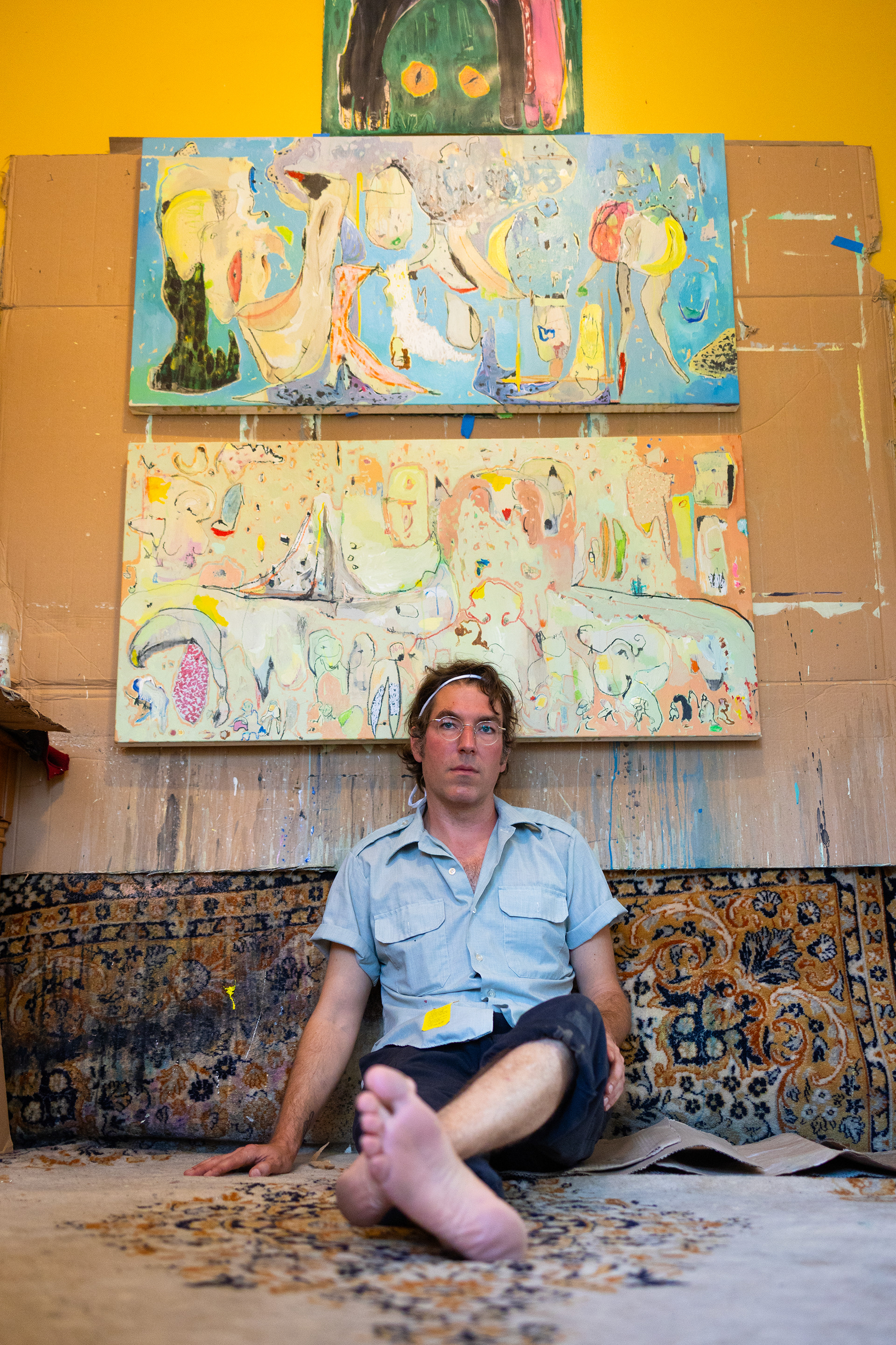 President’s Cottage Executive Chef Ben Shropshire on August 5, 2025 in his apartment, which also acts as his studio.