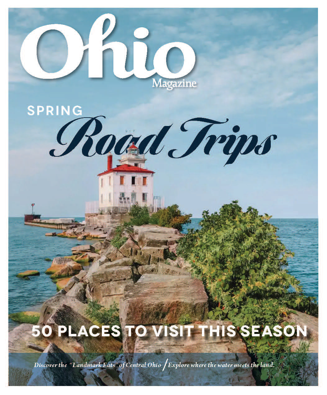 Series of magazine covers for a 'Spring Road Trips' issue in collaboration with Ohio Magazine