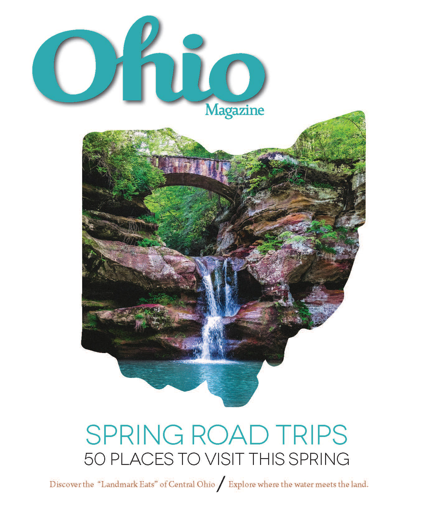 Series of magazine covers for a 'Spring Road Trips' issue in collaboration with Ohio Magazine