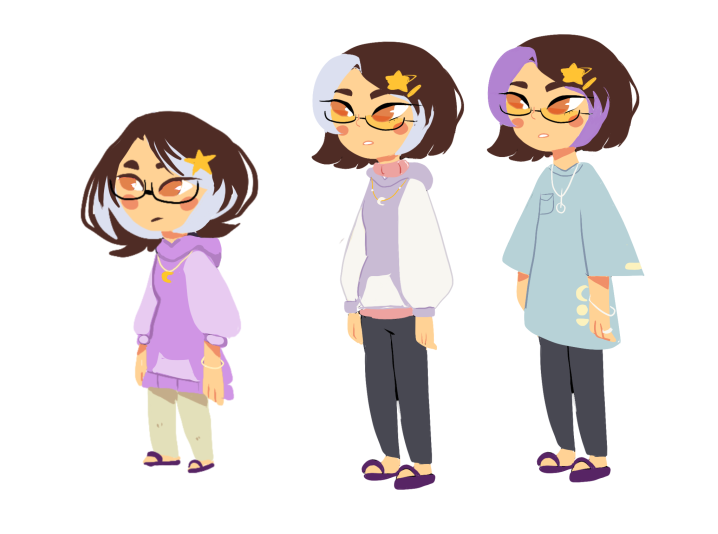 Amika alternate outfit and hairstyles