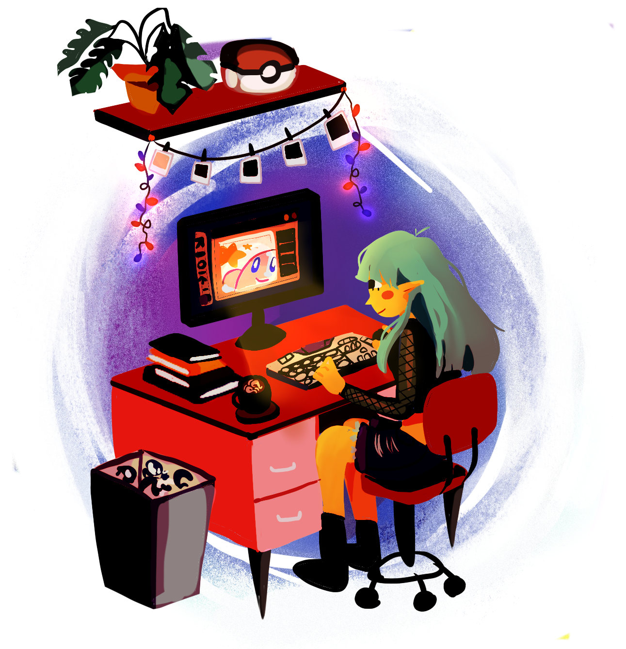 Spot illustration concept
