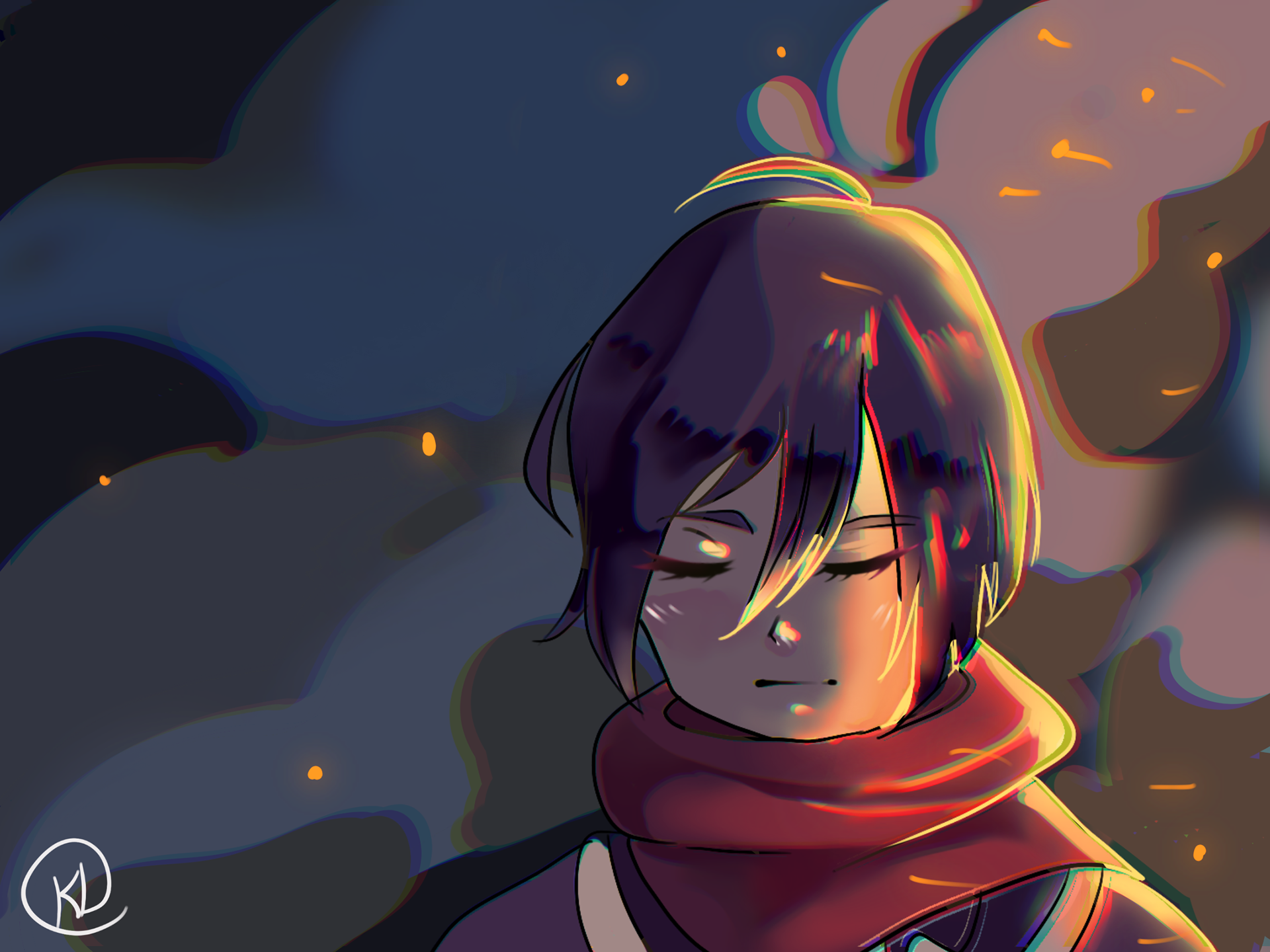 Mikasa from "Attack on Titan"