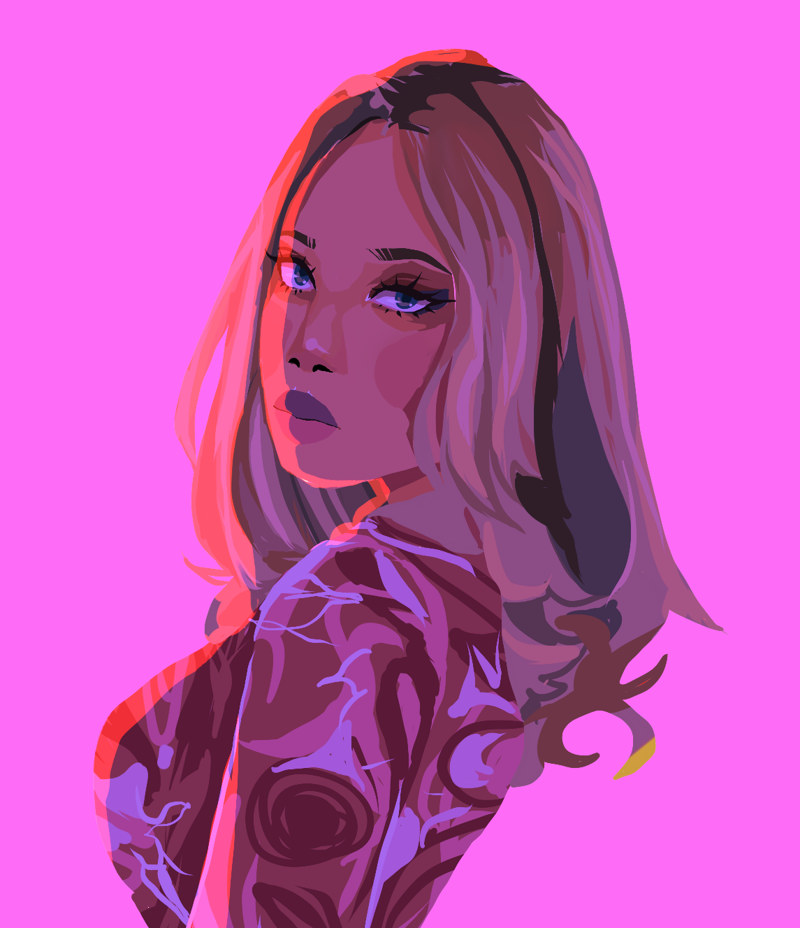 Portrait of model