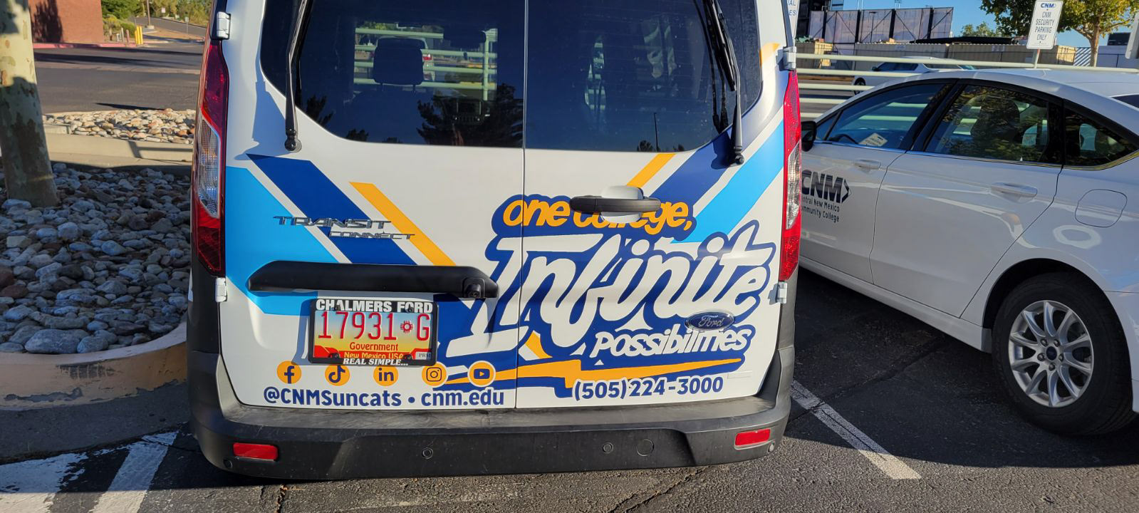 Ford Transit Vehicle Wrap (Design: Candice Callado) | CNM Brand Campaign Logo (Design: Luke Thresher)