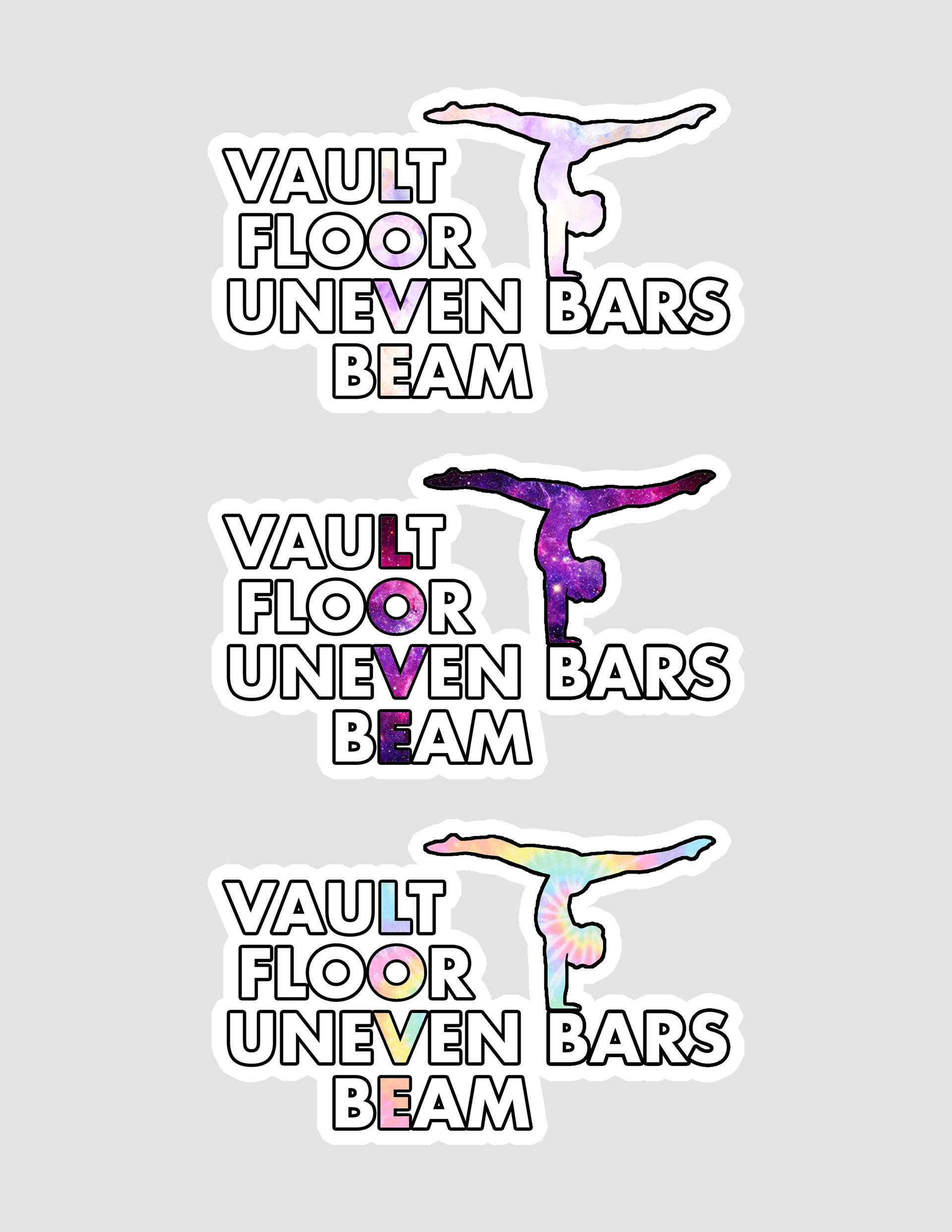 Gymnastics Sticker Design