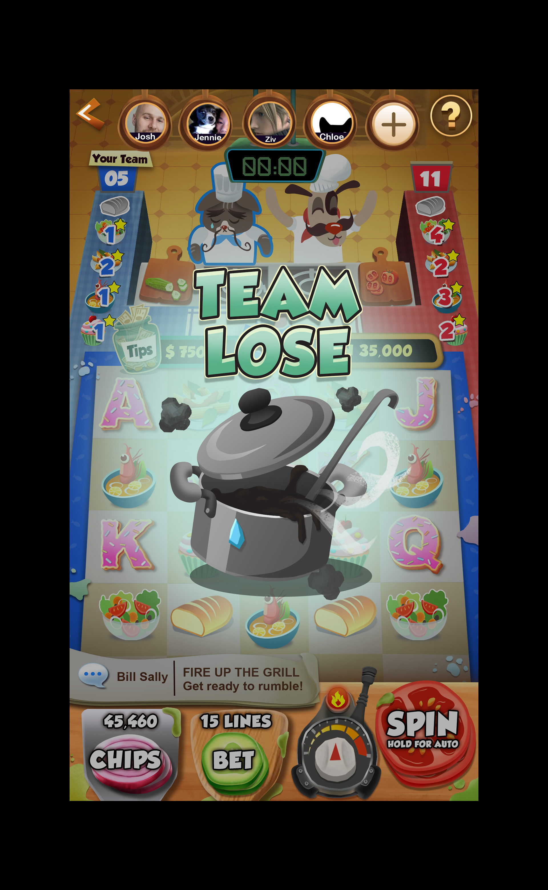 Cat Team Lose