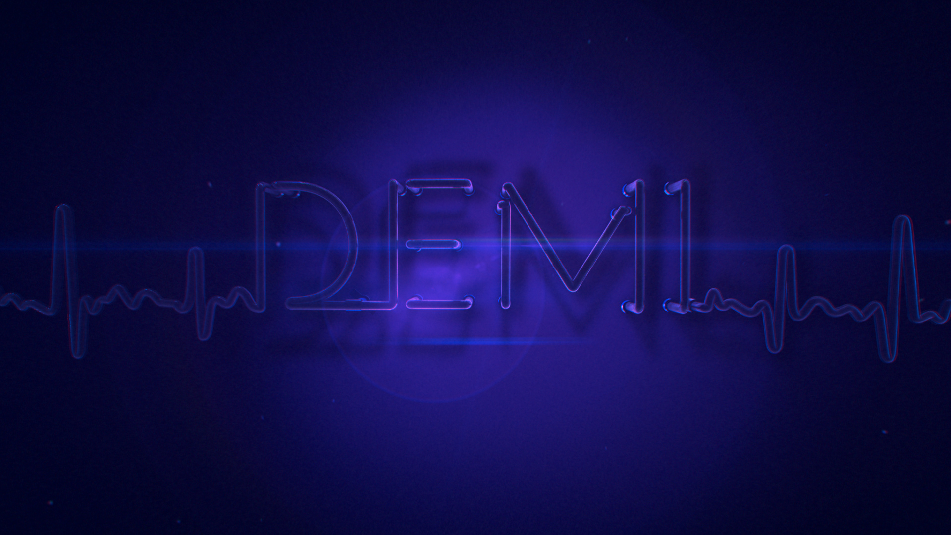 demi lovato neon lights wallpaper