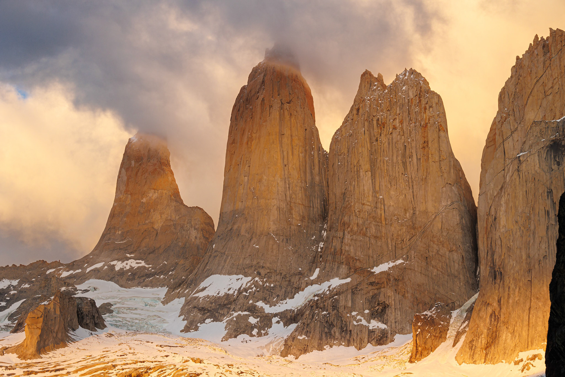 The Three Towers Torres Base - Sunrise