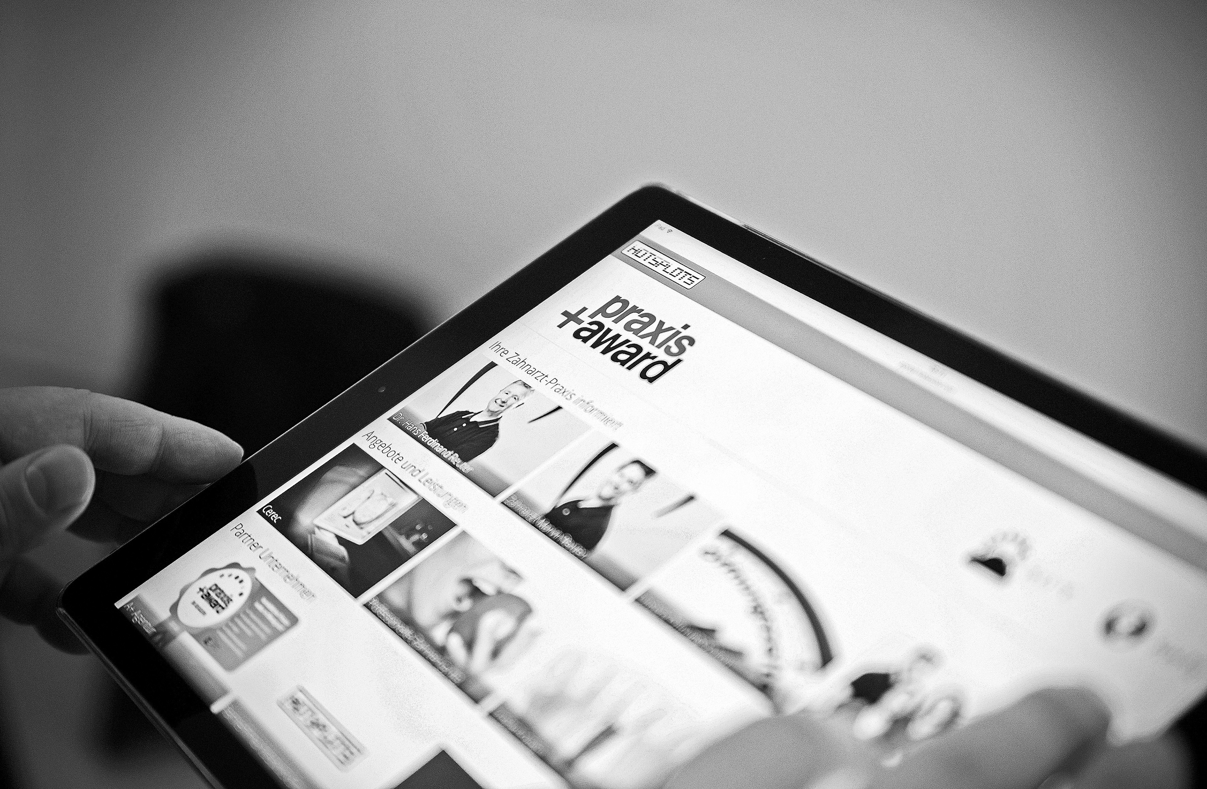 foto eines tabletts