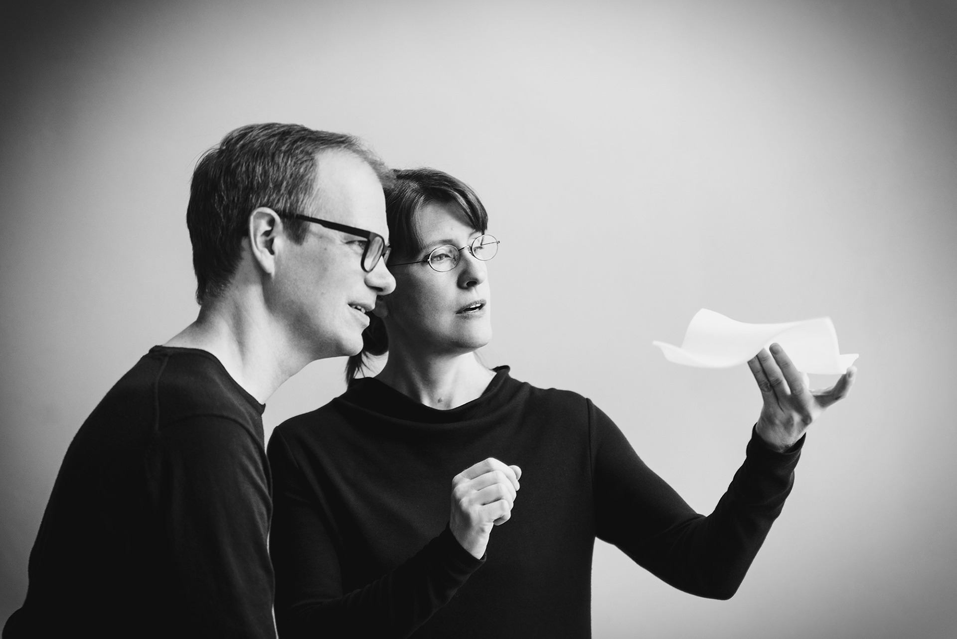Heyroth & Kürbitz Architekten. sw portrait. minimalistische fotografie
