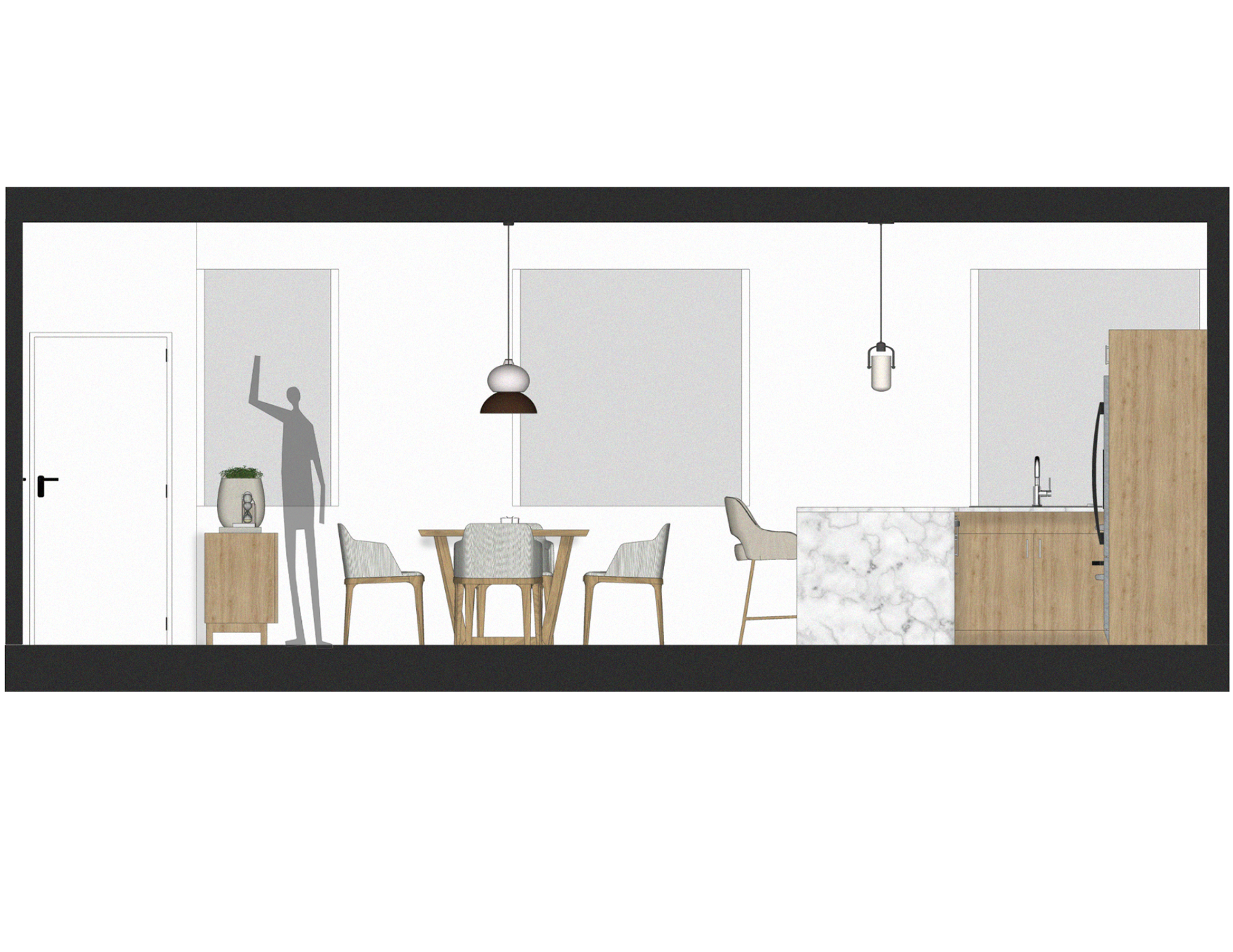 DIning & Kitchen Section