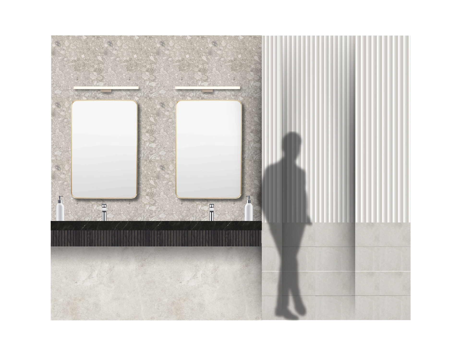 Upstairs Washroom 2D Diagram