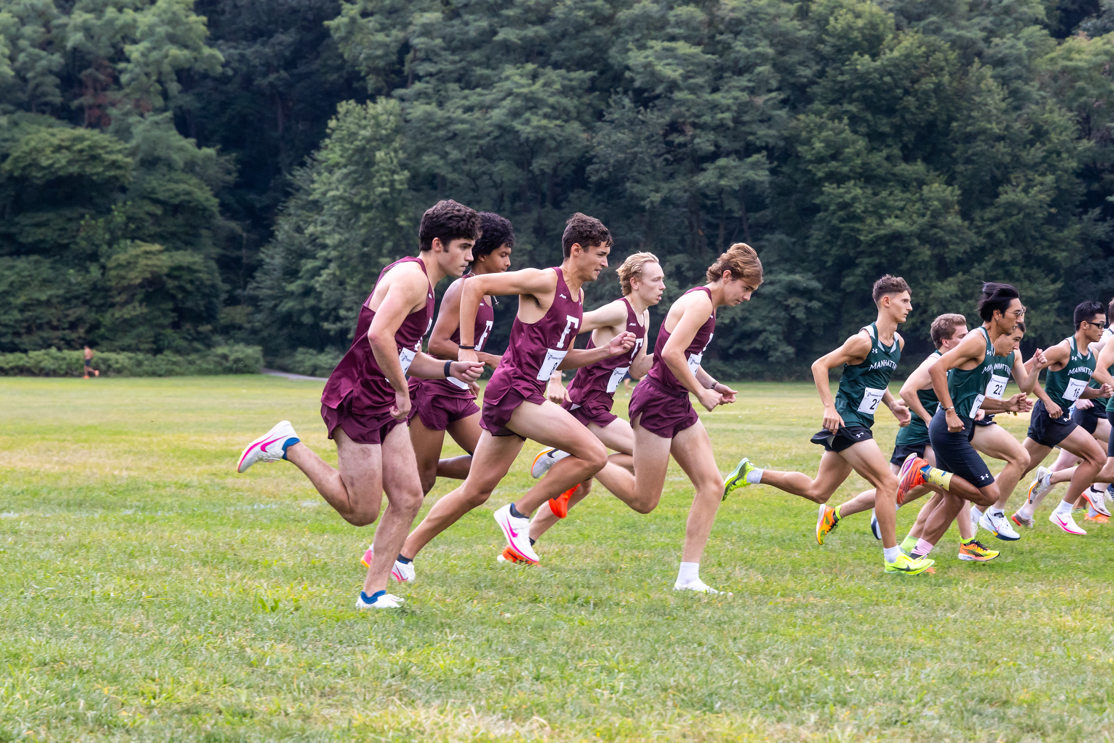 The race kicks off.