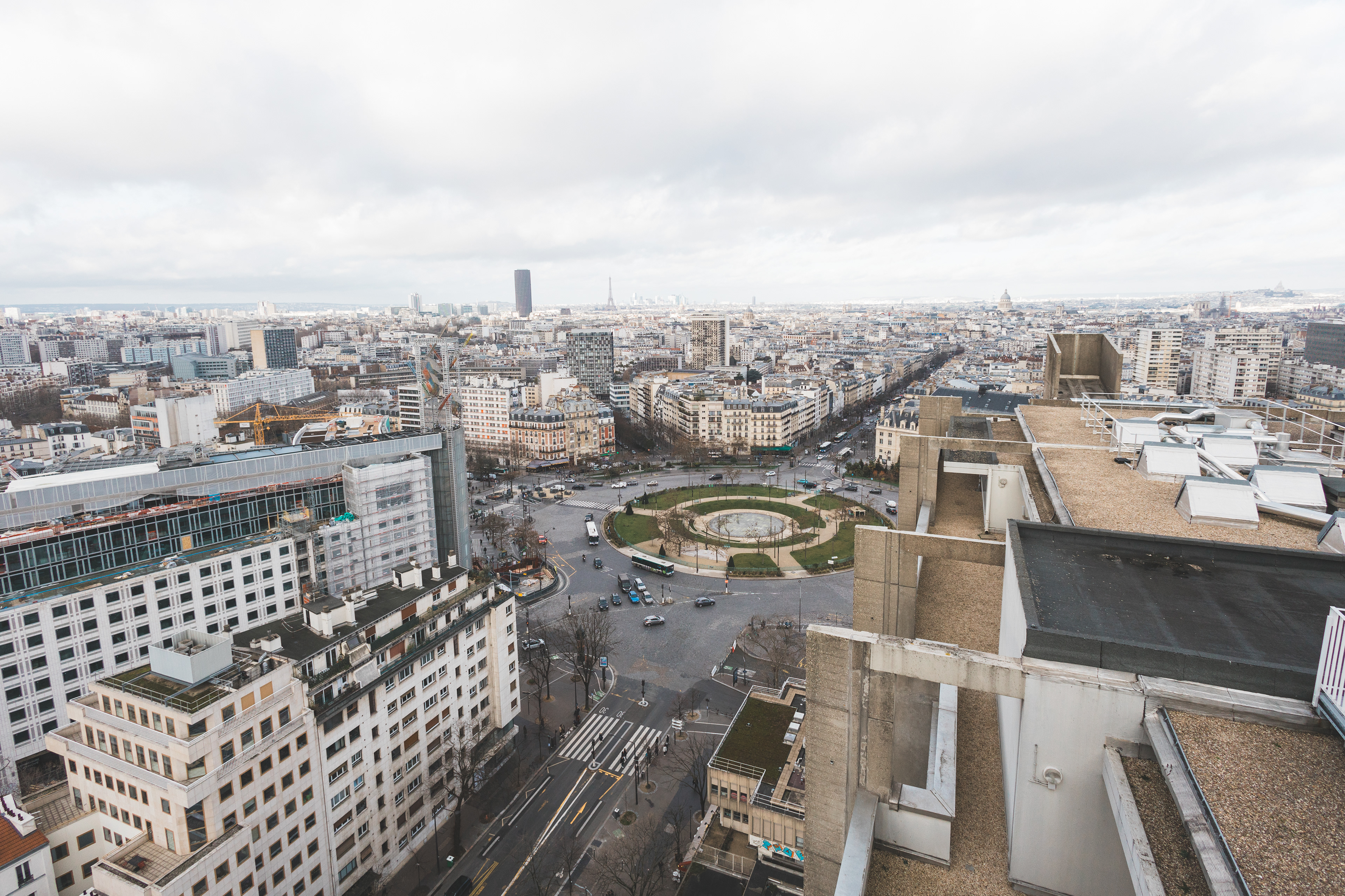 View of Place d'Italie from a roof.