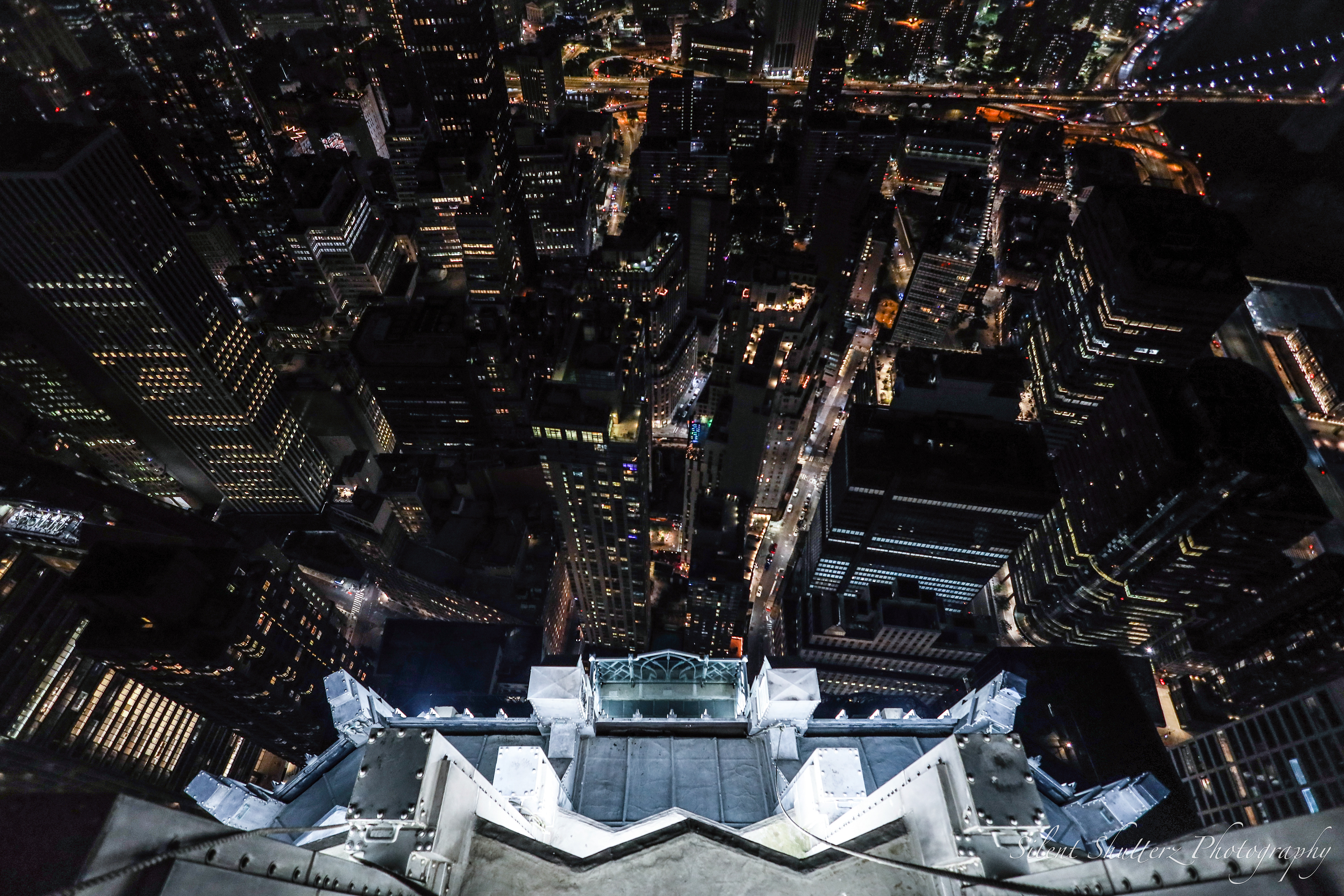 Look-down from the top.
