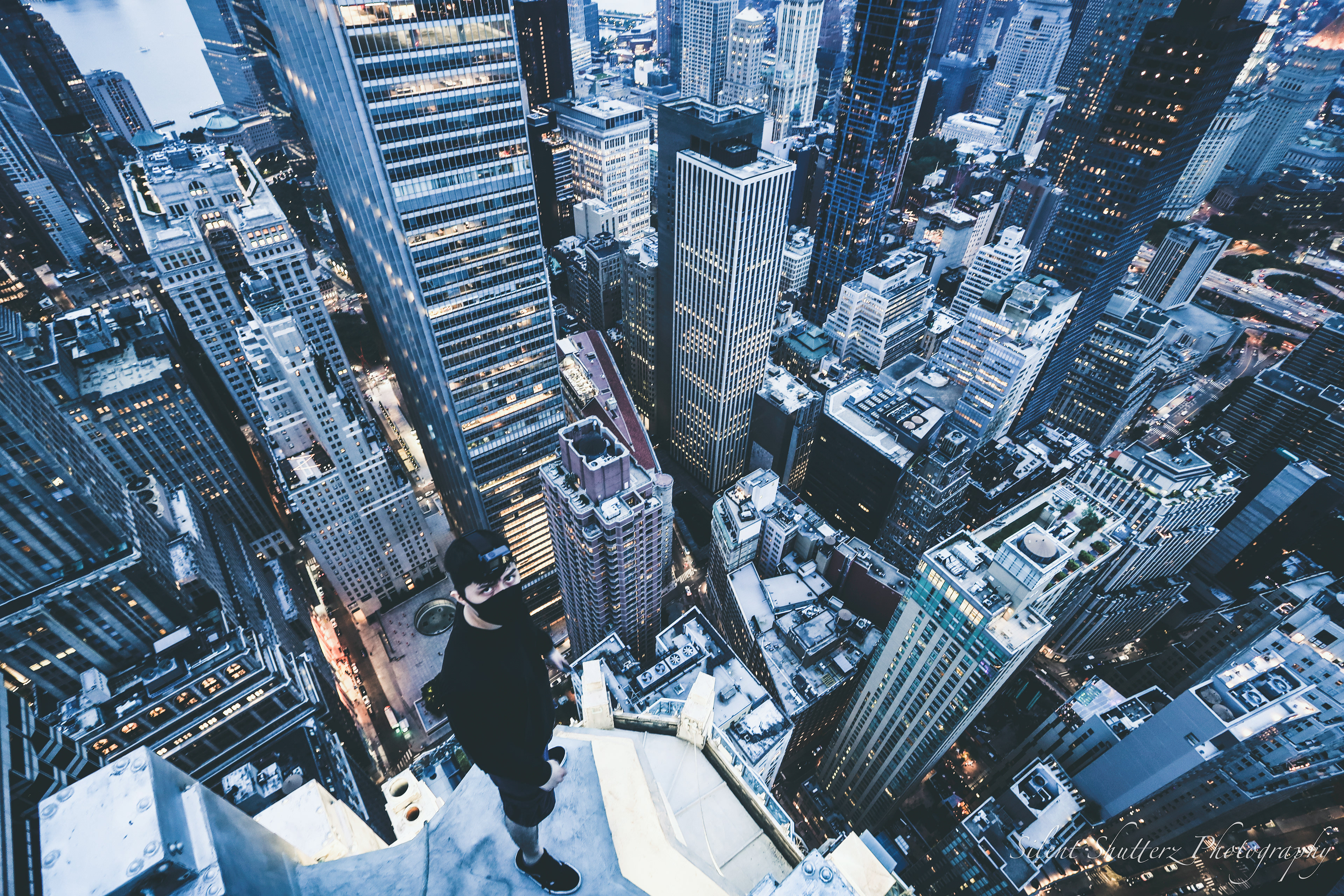 Look-down from the top.