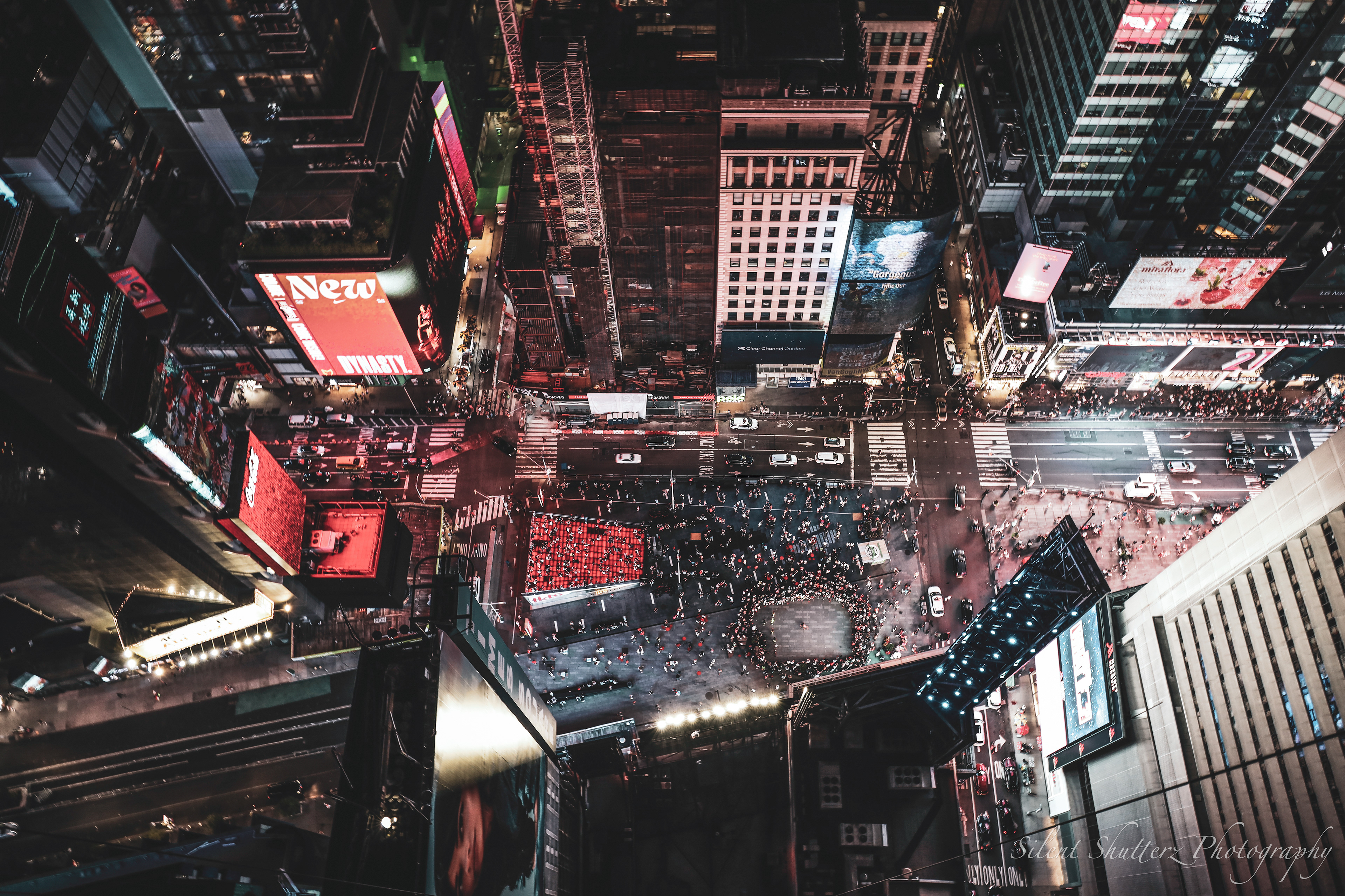 Times Square from up above.