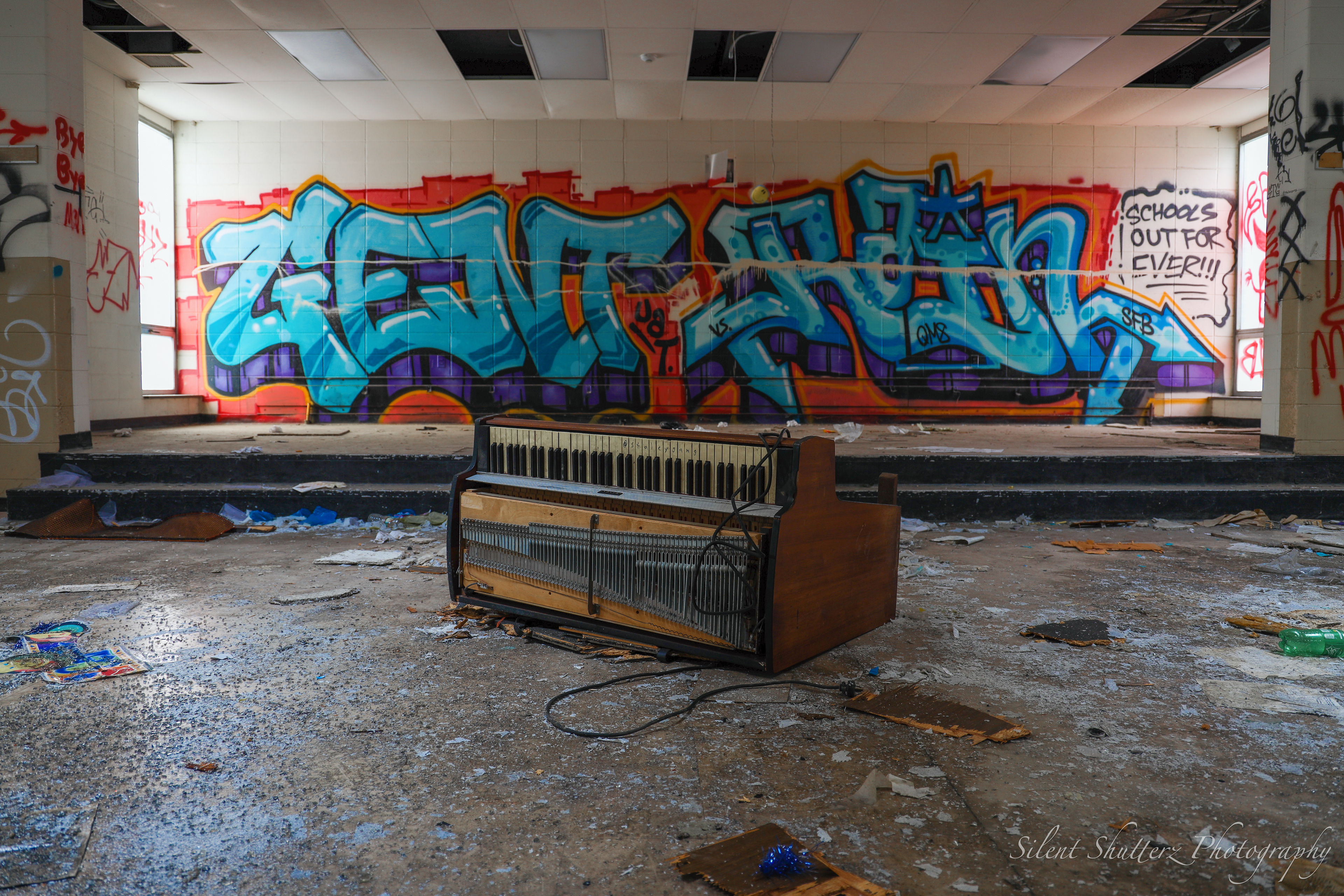 Piano in the Cafeteria