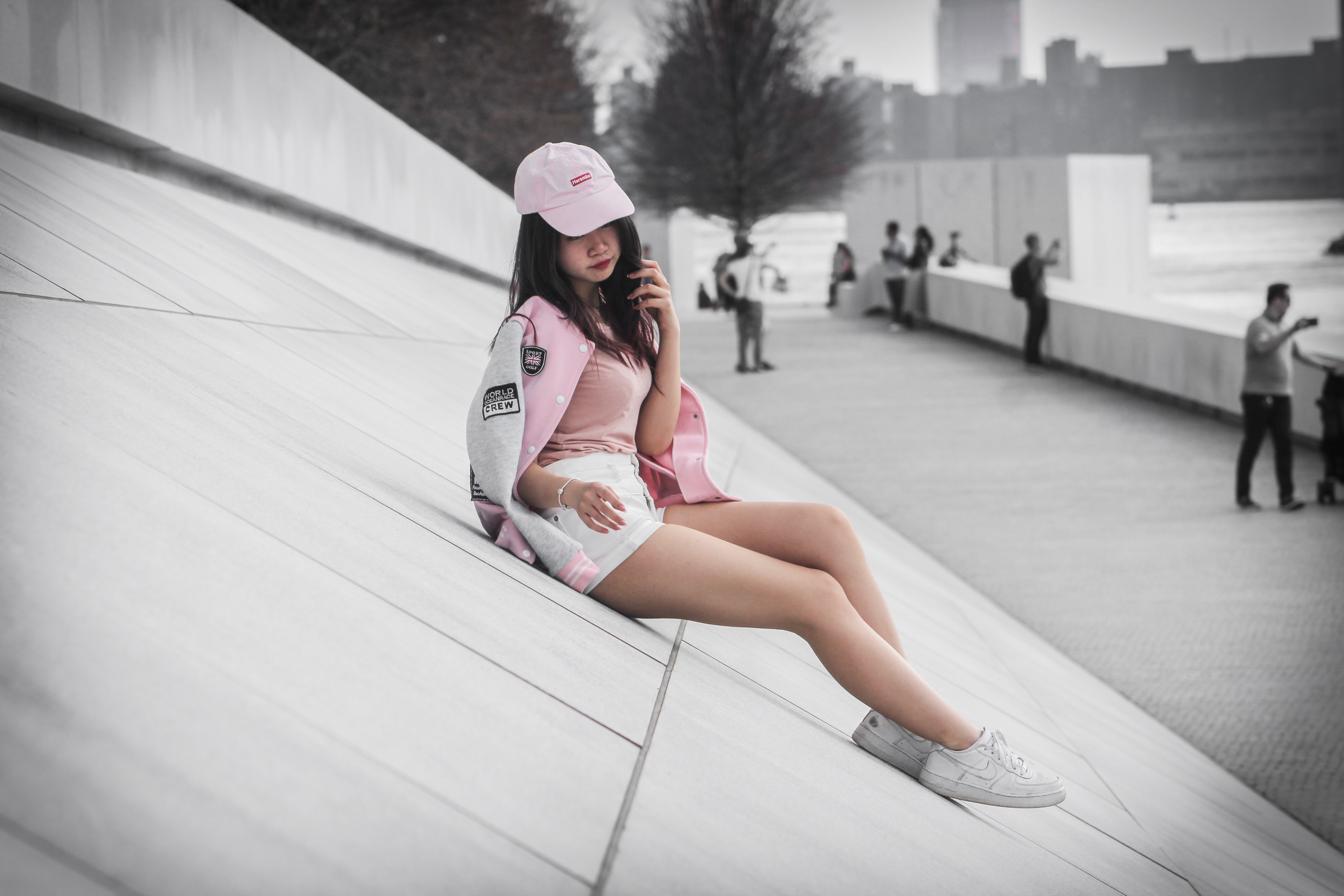 Michelle on Roosevelt Island.