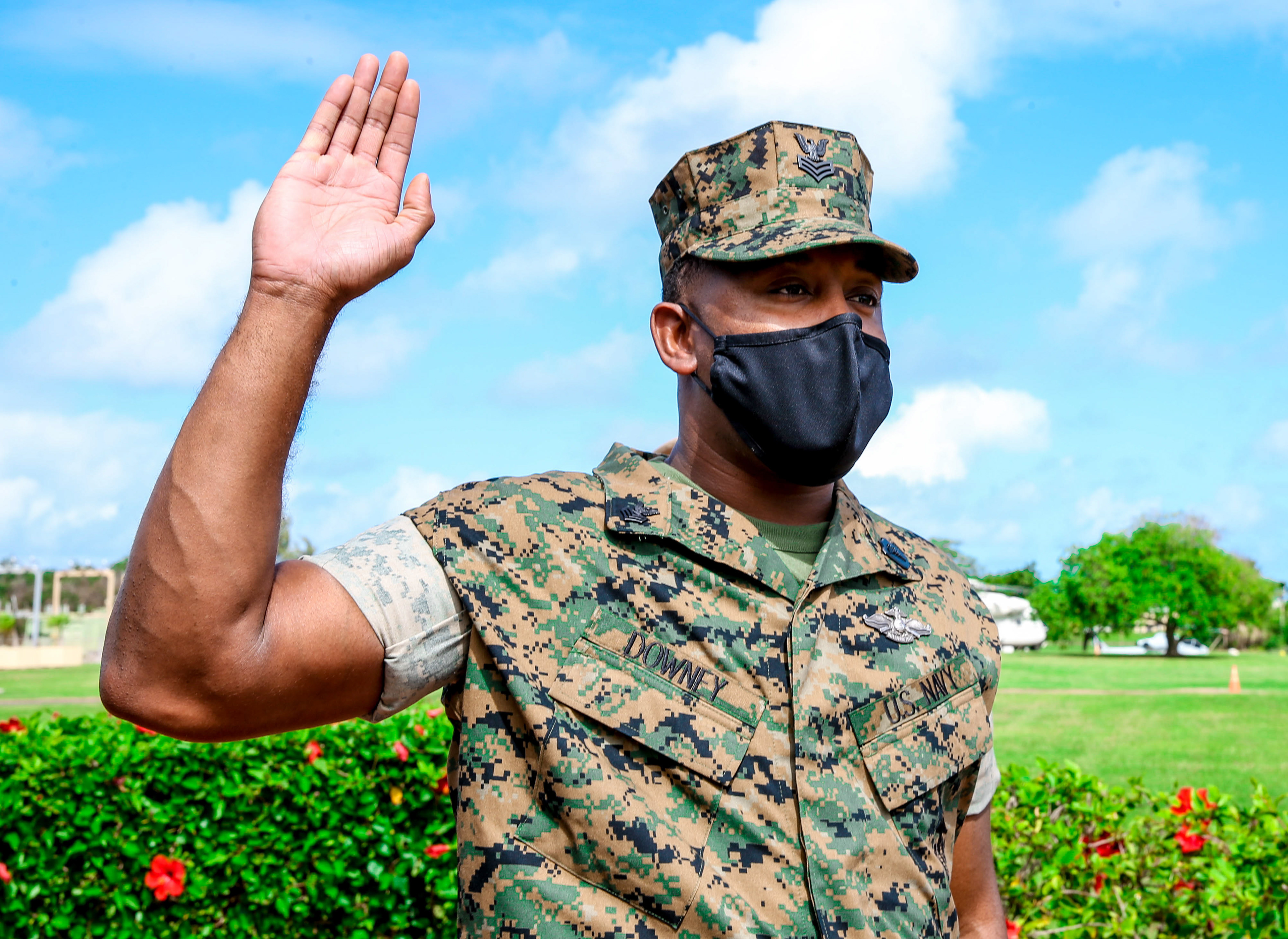 Doc Downey Re-enlistment Ceremony