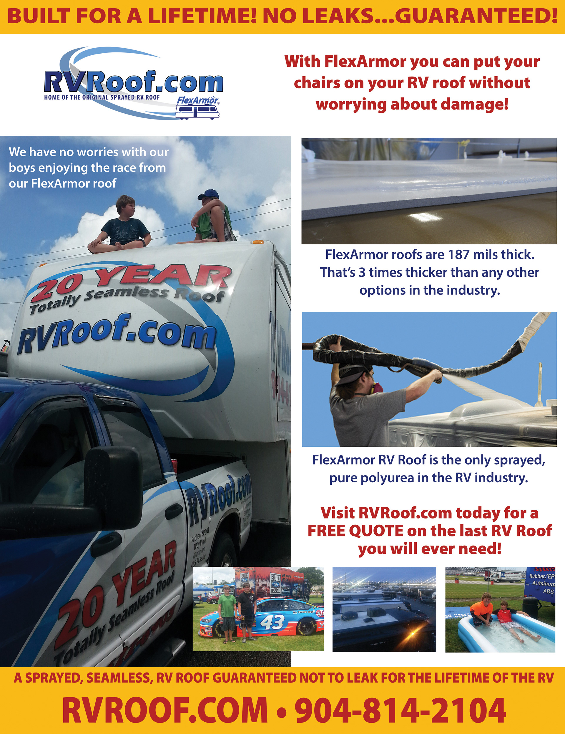 Ad in Nascar Program