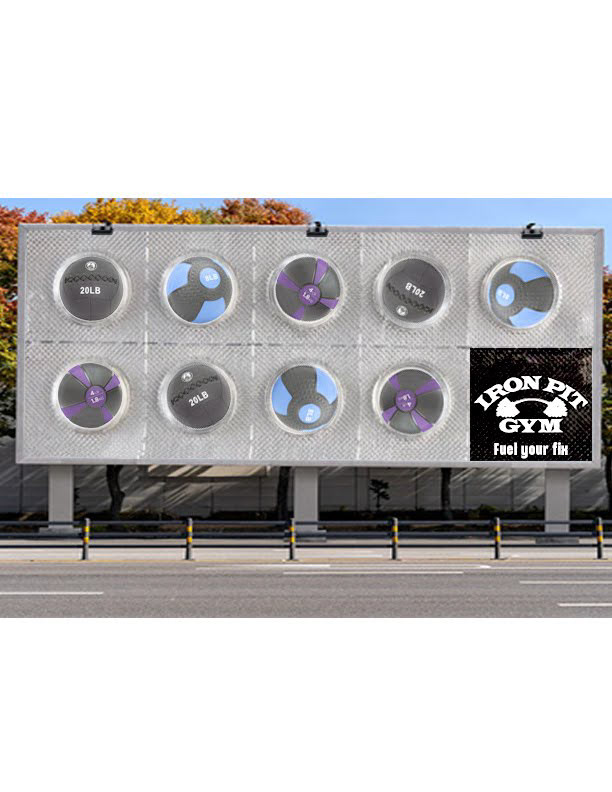 The idea for the Out-of-home will be a billboard that is using pill packaging as the main structure of it. We put medicine balls as the “Pills” and the medicine balls will protrude out of the billboard to make it have a 3D feel.