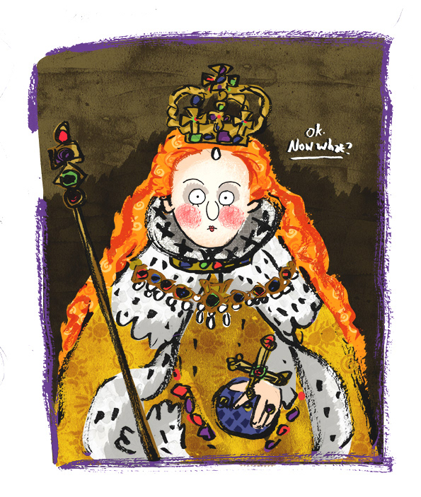 A young and clueless queen Elizebeth the first