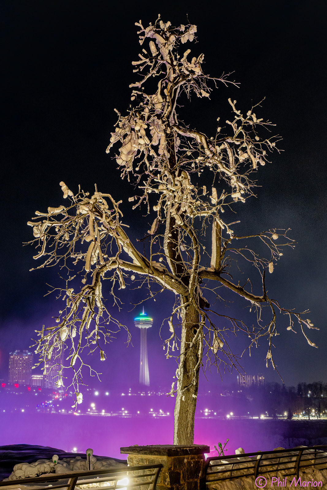 Niagara Falls at night