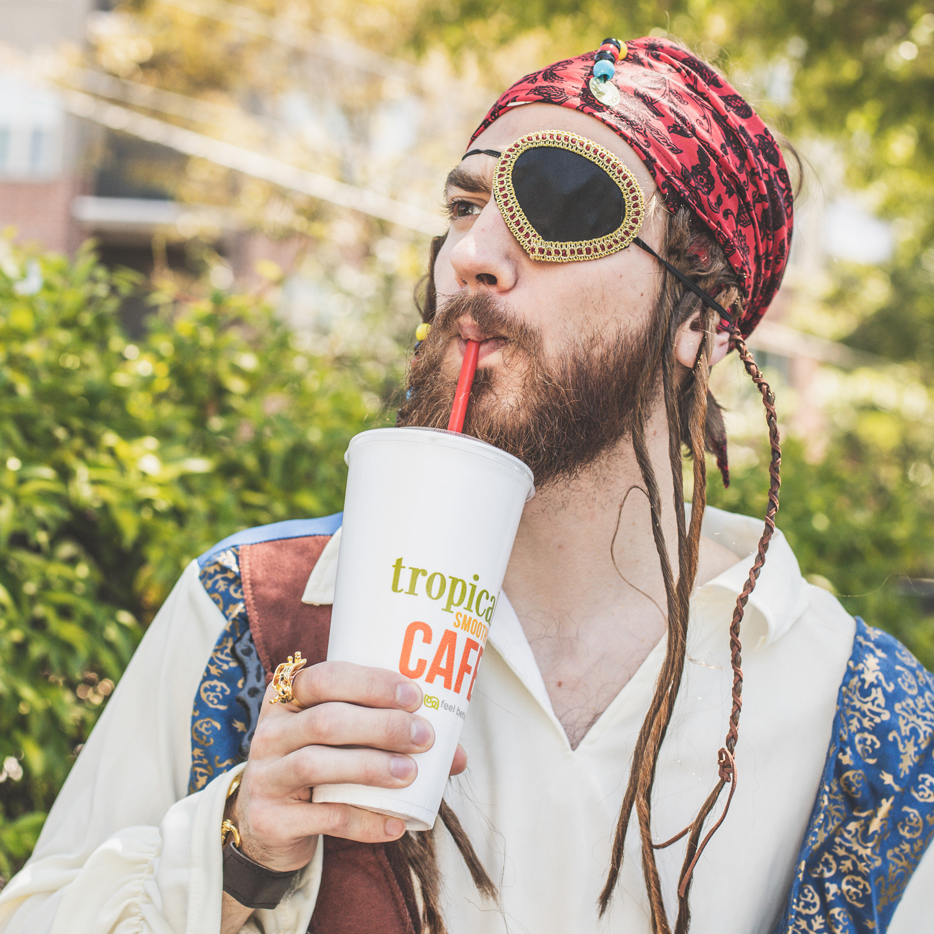 Yes-anded into a pirate outfit.