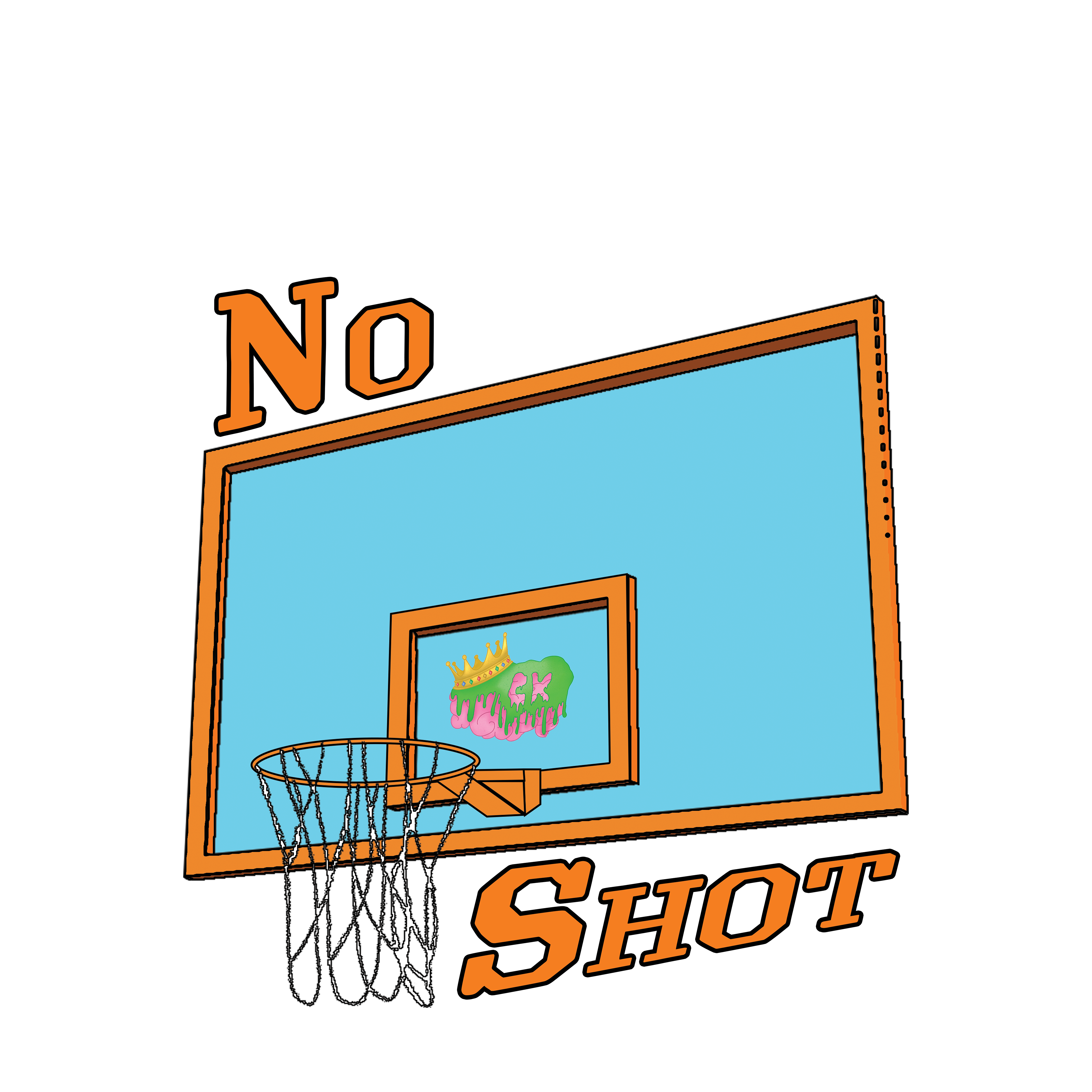 No Shot Concussed King Hoop
