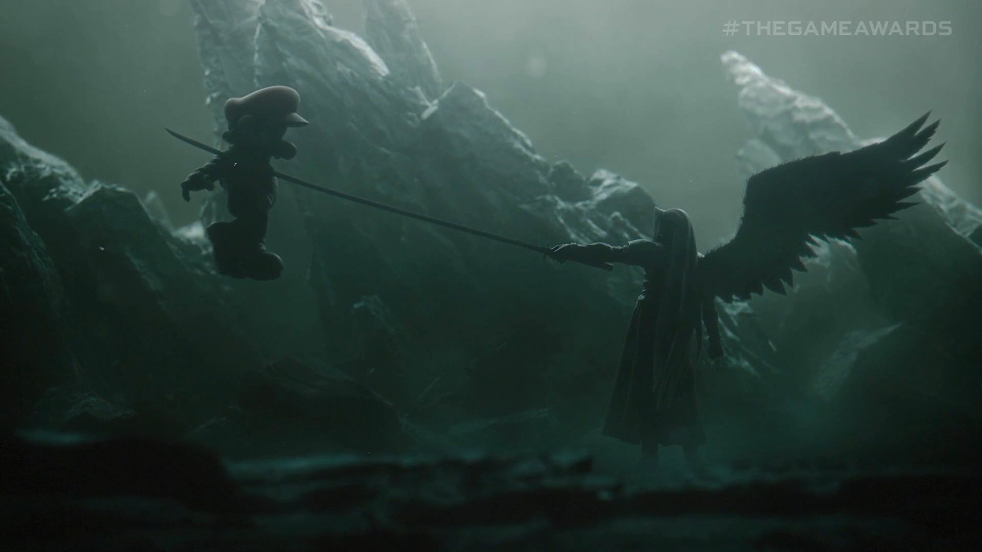 sephiroth stabbing mario