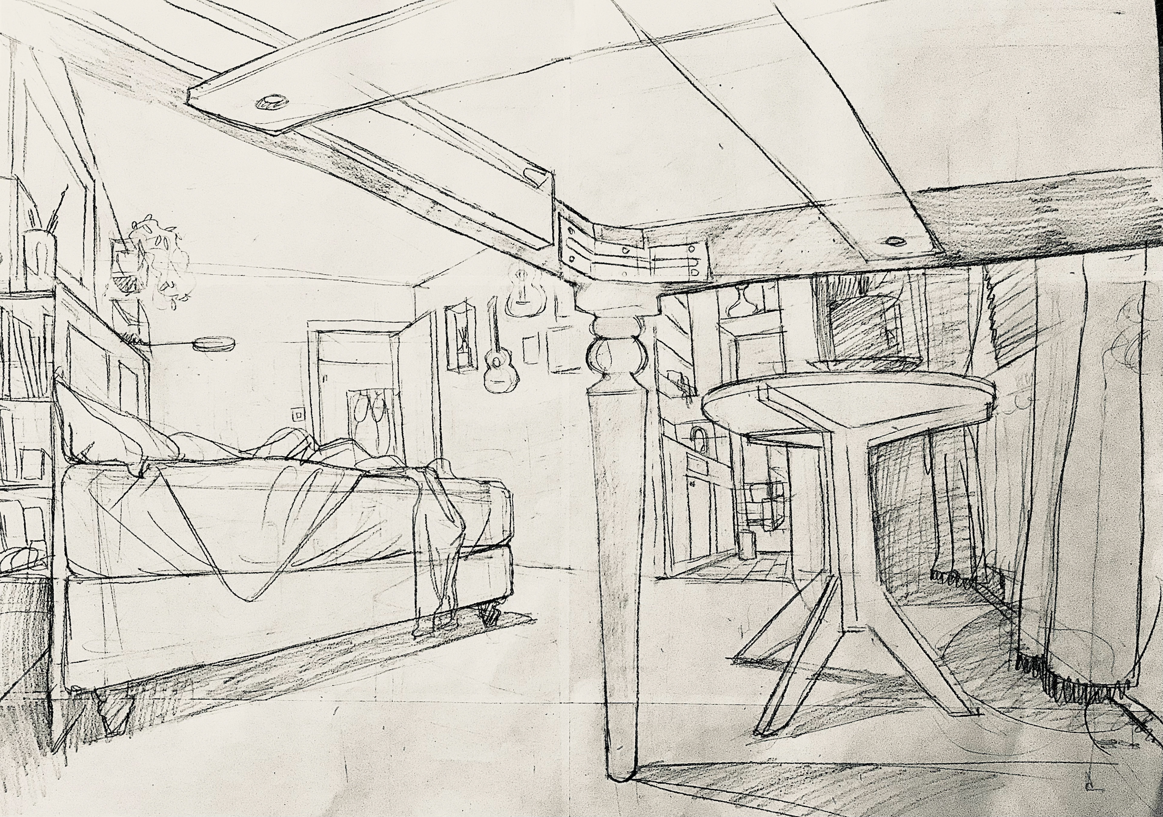 bedroom sketch