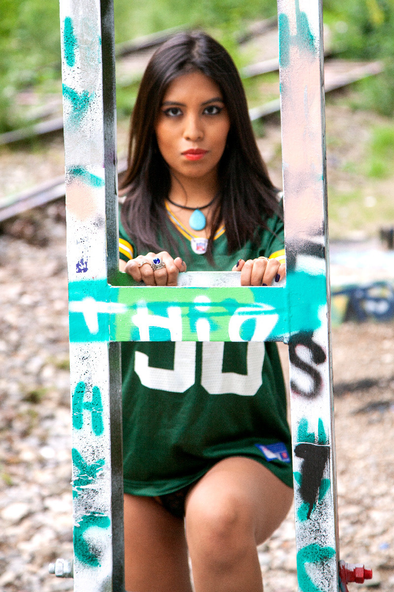 Sara at old Railroad Track
