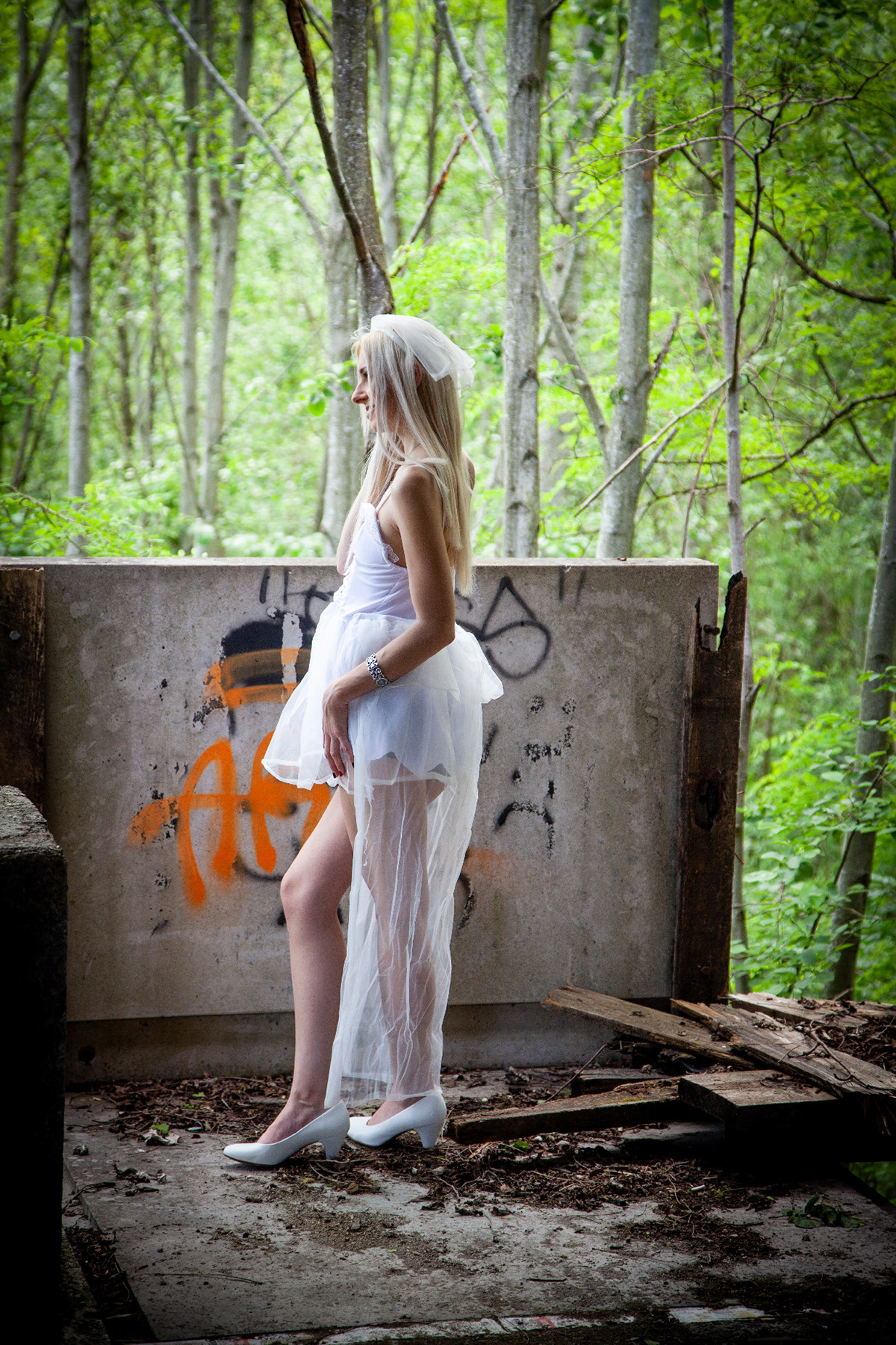 Sabrina in Wedding Dress